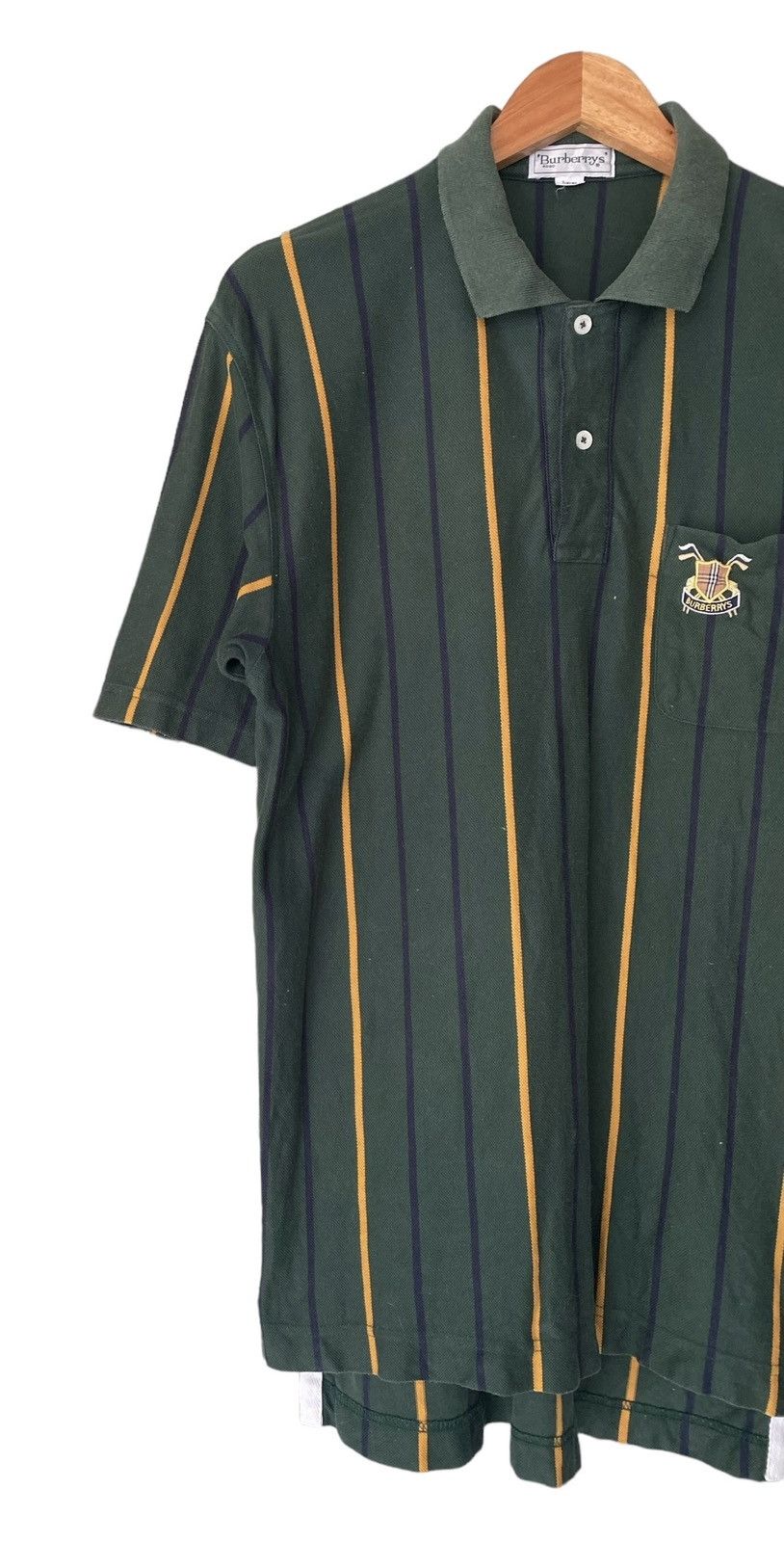Burberry Vintage Burberrys Polo Shirt Size US L / EU 52-54 / 3 - 3 Thumbnail