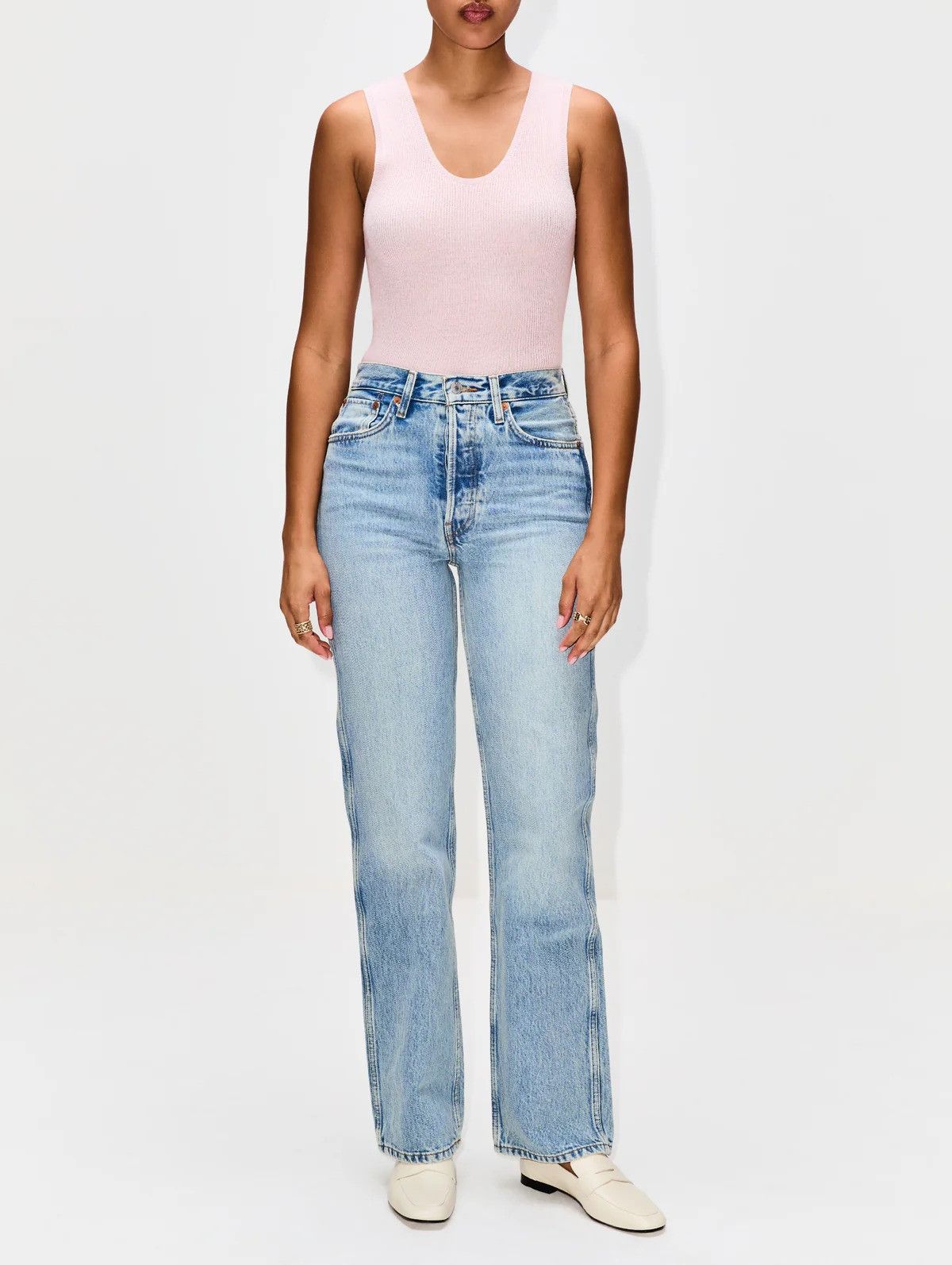 The Elder Statesman $395 The Elder Statesman Delicash Baby Pink Tank Size M / US 6-8 / IT 42-44 - 2 Thumbnail