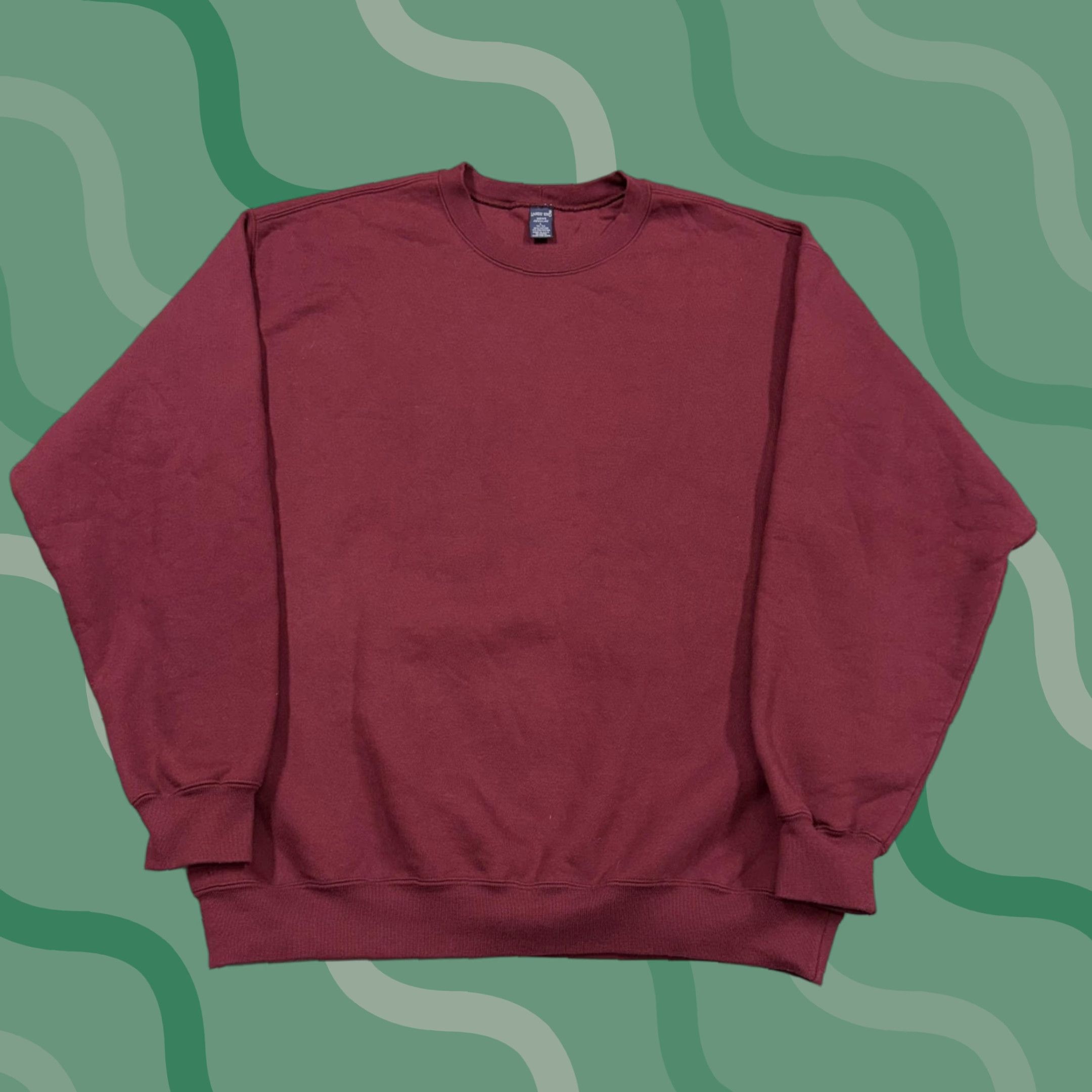 Lands' End Lands' End Sweatshirt Mens Large Red Crewneck Pullover Knit Basic Made USA Size US L / EU 52-54 / 3 - 1 Thumbnail