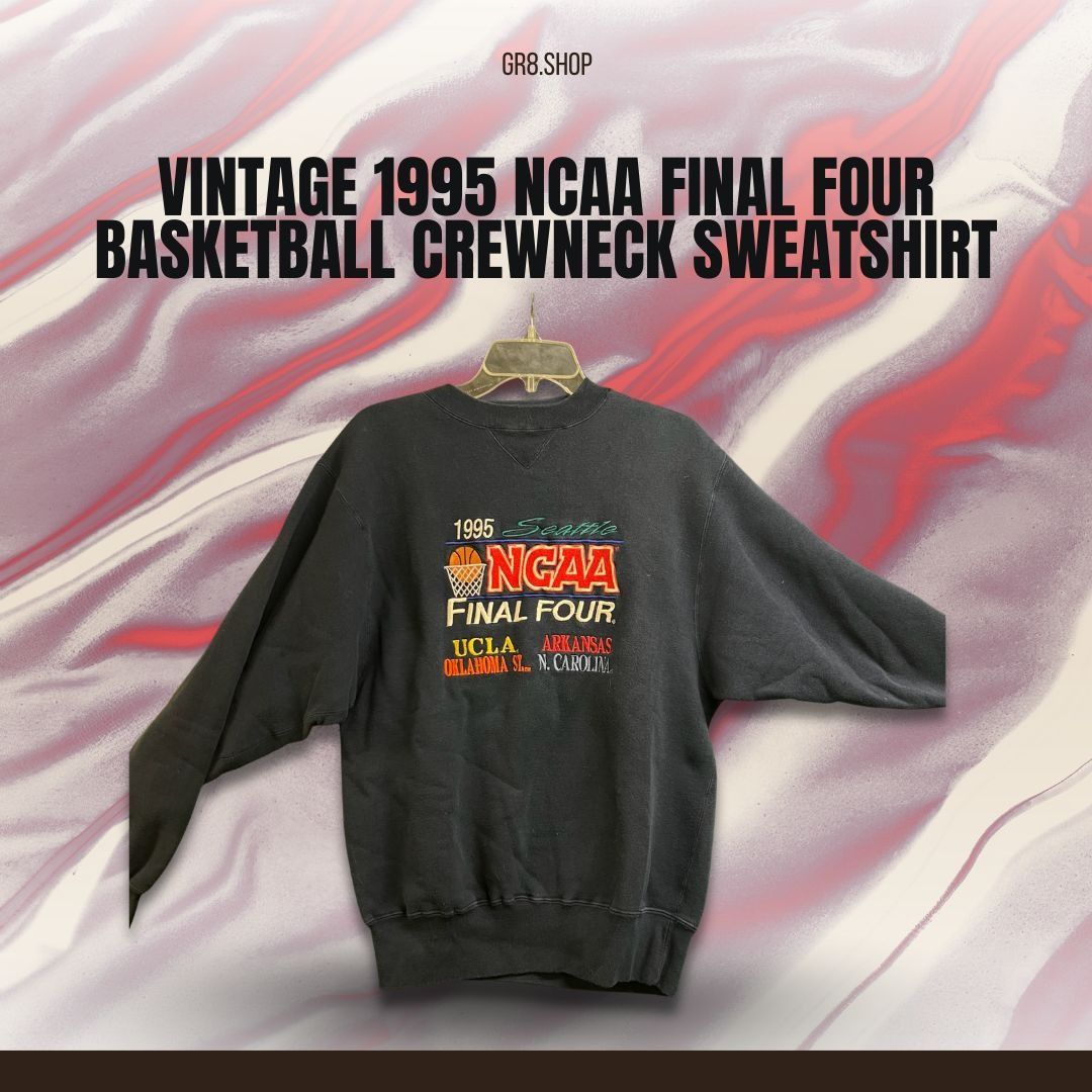 Logo 7 Vintage 1995 NCAA Final Four Seattle Basketball Crewneck Swe Size US M / EU 48-50 / 2 - 1 Thumbnail