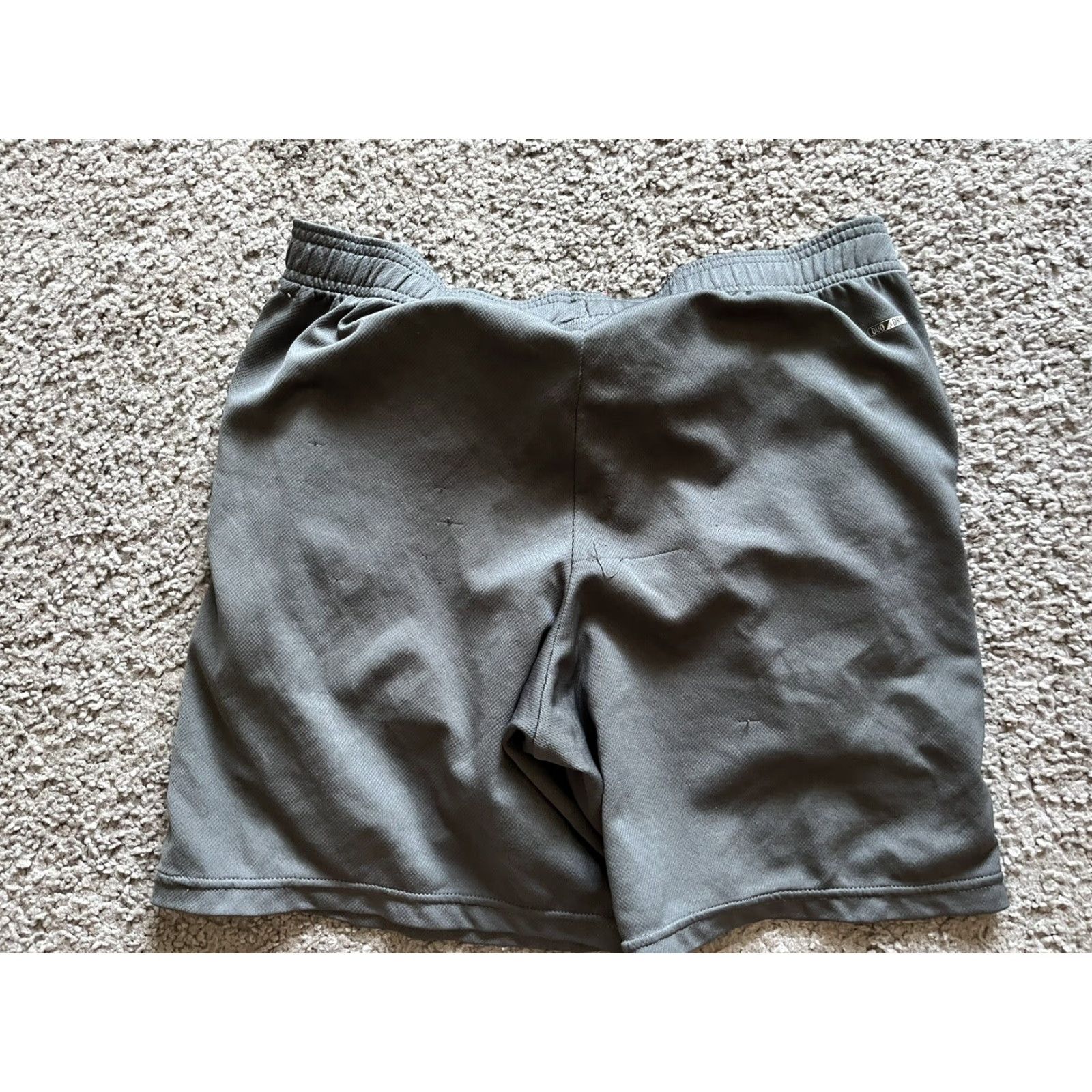 Champion Champion Shorts Adult Small Polyester Gray Solid Pull On Mens Size US 29 - 2 Thumbnail