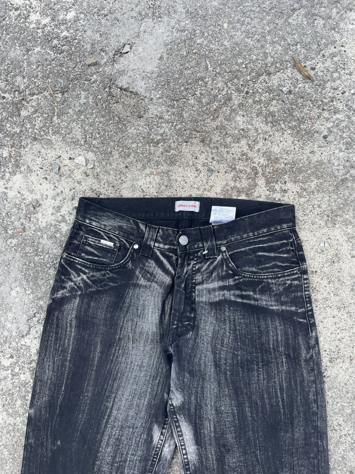 Versace Versace VJC cold desert chrome Barocco printed jeans distres Size US 34 / EU 50 - 3 Thumbnail