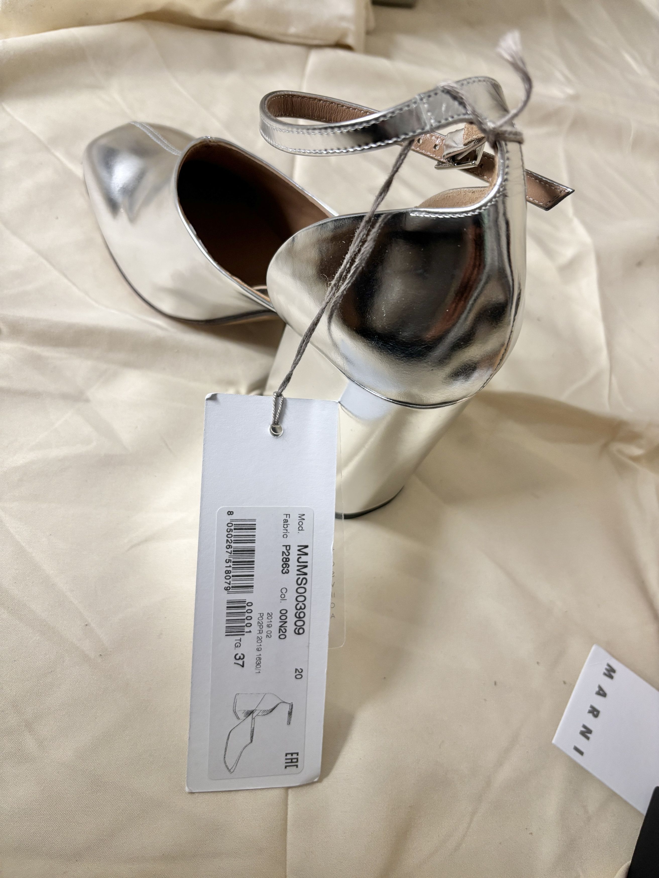 Marni Marni Silver Chrome Mary Janes Size US 7 / IT 37 - 7 Thumbnail