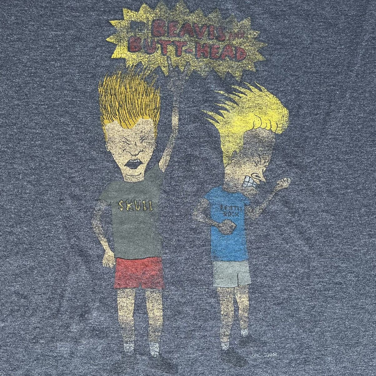 Cartoon Network × Mtv × Vintage Vintage 2000s Beavis and Butt-Head Headbang Graphic T Shirt Size US XL / EU 56 / 4 - 3 Thumbnail