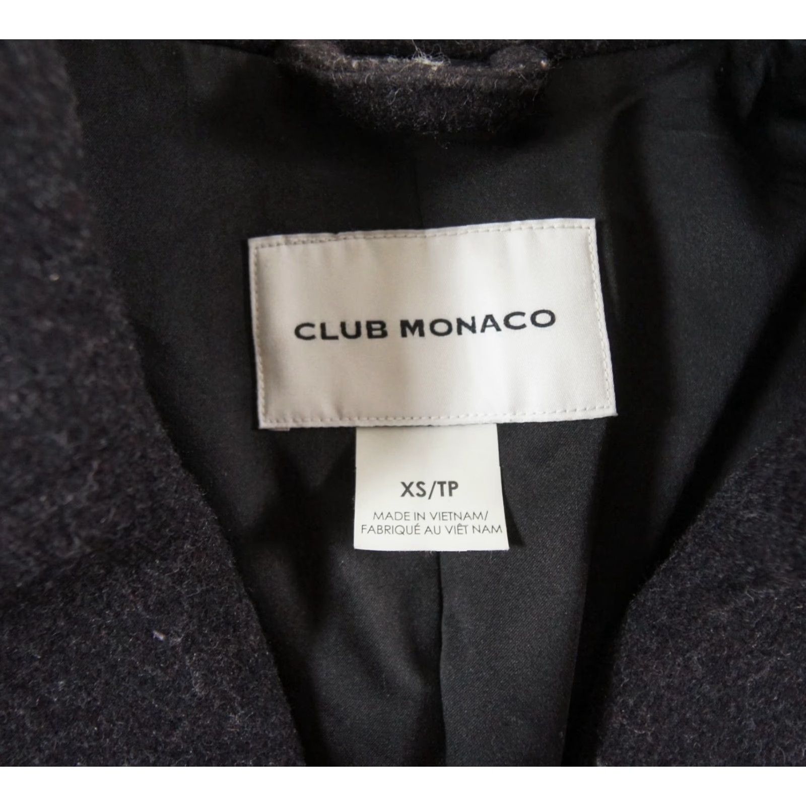 Club Monaco Club Monaco Women's Jacket XS Black Double Breasted Wool Blend Overcoat Outdoor Size XS / US 0-2 / IT 36-38 - 5 Thumbnail