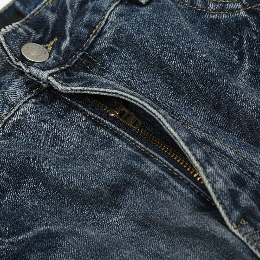 Japanese Brand × Jean Vintage men's loose casual straight washed distressed jeans Size US 32 / EU 48 - 4 Thumbnail