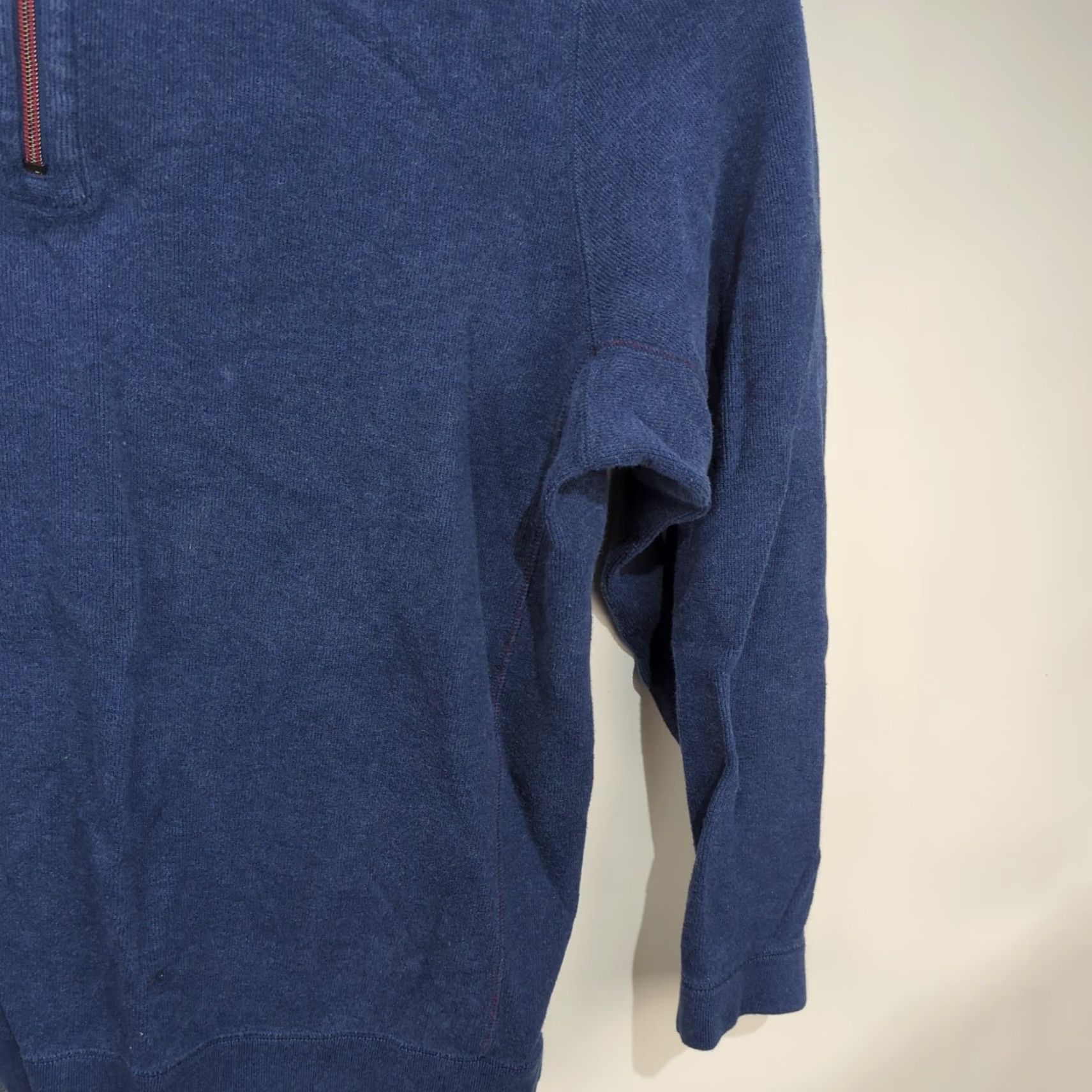 Tommy Bahama Tommy Bahama Reversible Sweater Mens XL 1/4 Zip Pullover Blue Green Embroidered Swordfish Logo Size US XL / EU 56 / 4 - 7 Thumbnail