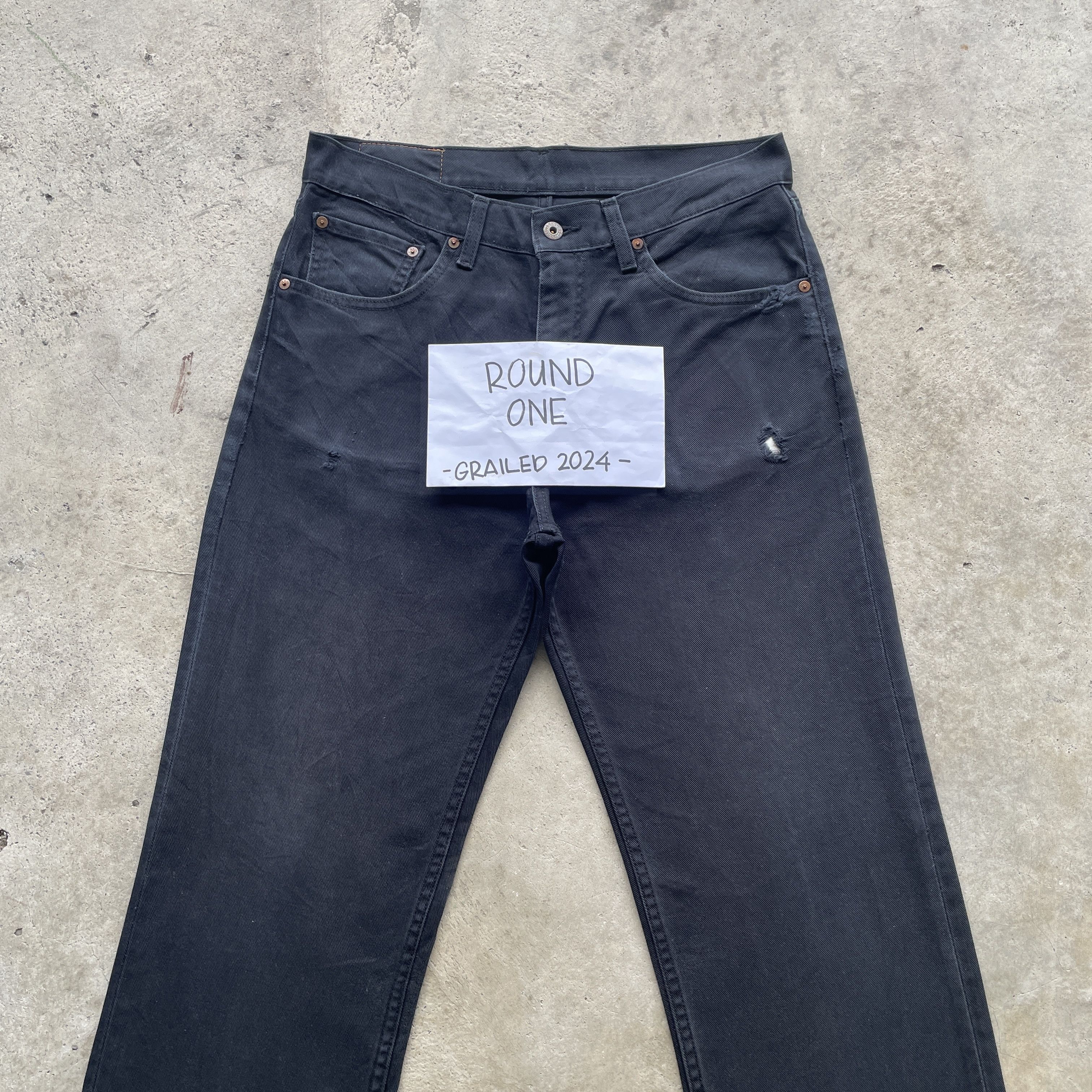 Levi's × Vintage VINTAGE LEVI’S 502 FADED DENIM DISTRESSED BLACK JEANS PANTS Size US 32 / EU 48 - 4 Thumbnail