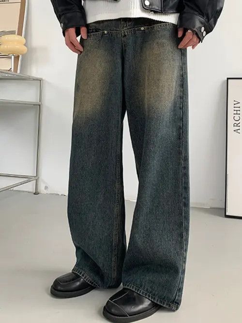 Jean Matsumaru x nji Blue Wide Leg Flare Denim Jeans Size US 30 / EU 46 - 2 Thumbnail