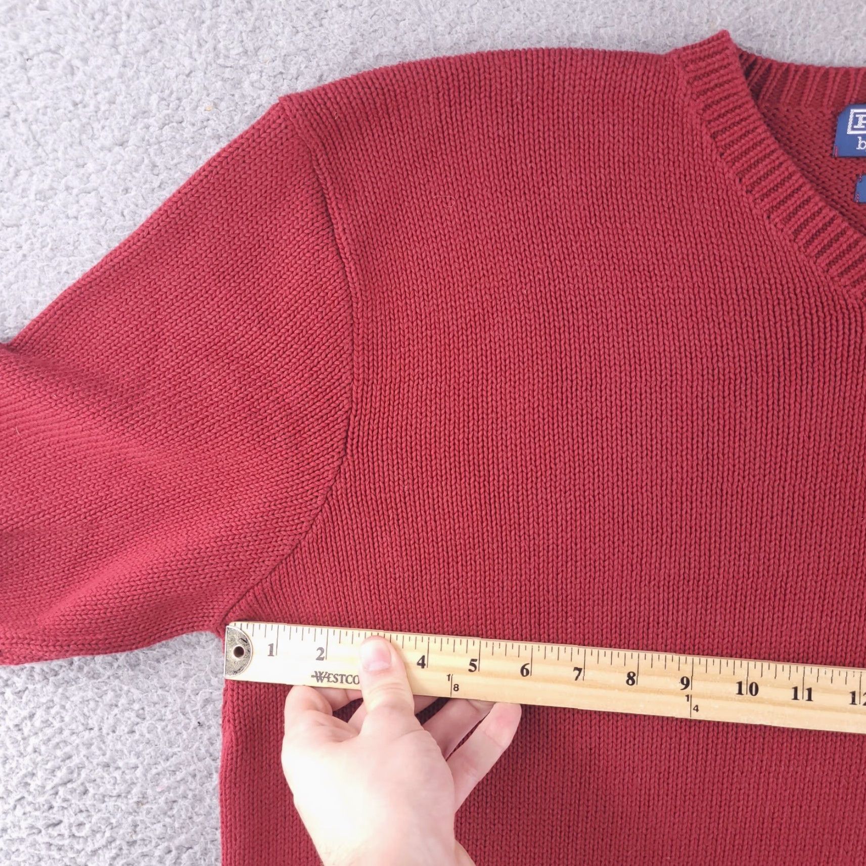 Polo Ralph Lauren Polo Ralph Lauren Sweater Mens XL red Knit V Neck BOXY SHORT FIT Size US XL / EU 56 / 4 - 4 Thumbnail