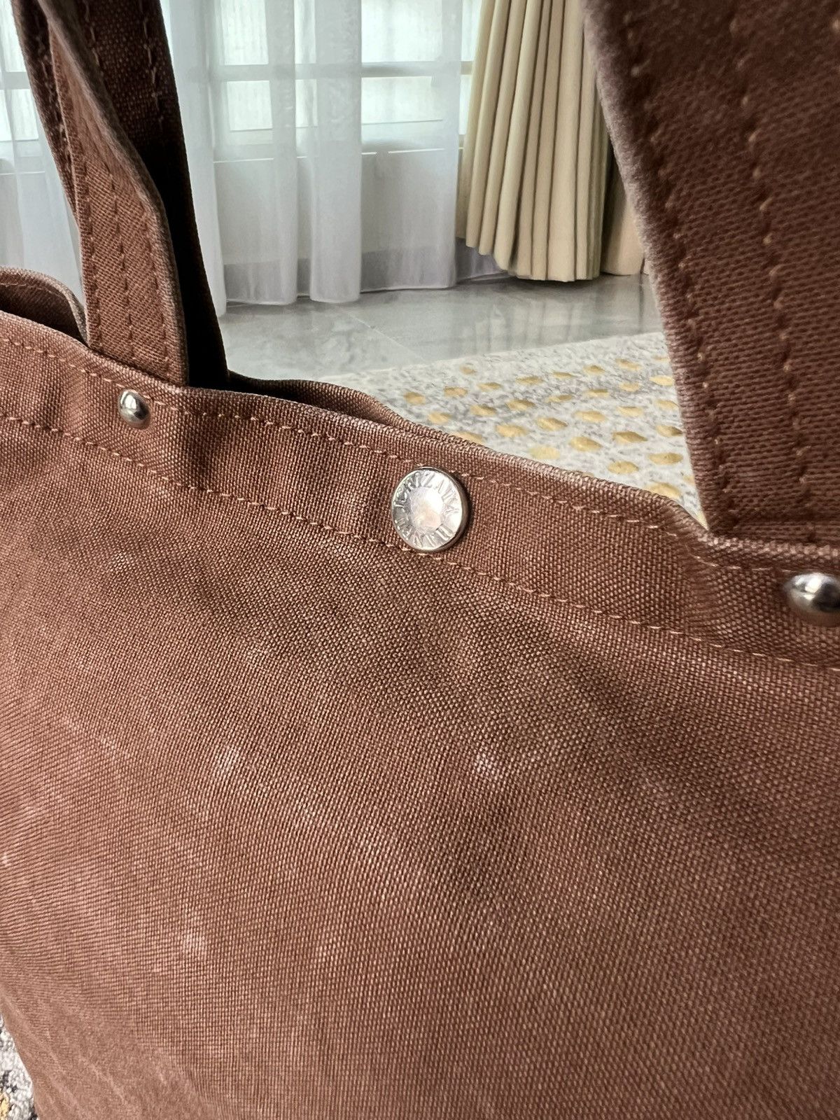 Ichizawa Shinzaburo Hanpu × Japanese Brand Distressed Ichizawa Hanpu tote bag Size ONE SIZE - 6 Thumbnail