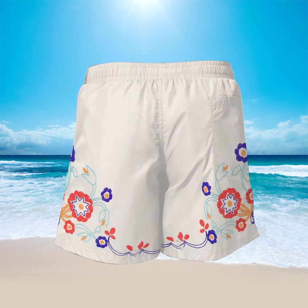 Designer Beaded Garden Party Shorts Size US 28 / EU 44 - 3 Thumbnail