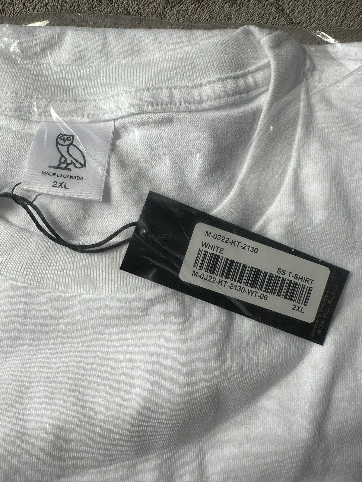 Drake × October's Very Own RARE OVO T-SHIRT WHITE OWL LOGO TEE BRAND NEW WITH TAGS Size US XXL / EU 58 / 5 - 7 Thumbnail