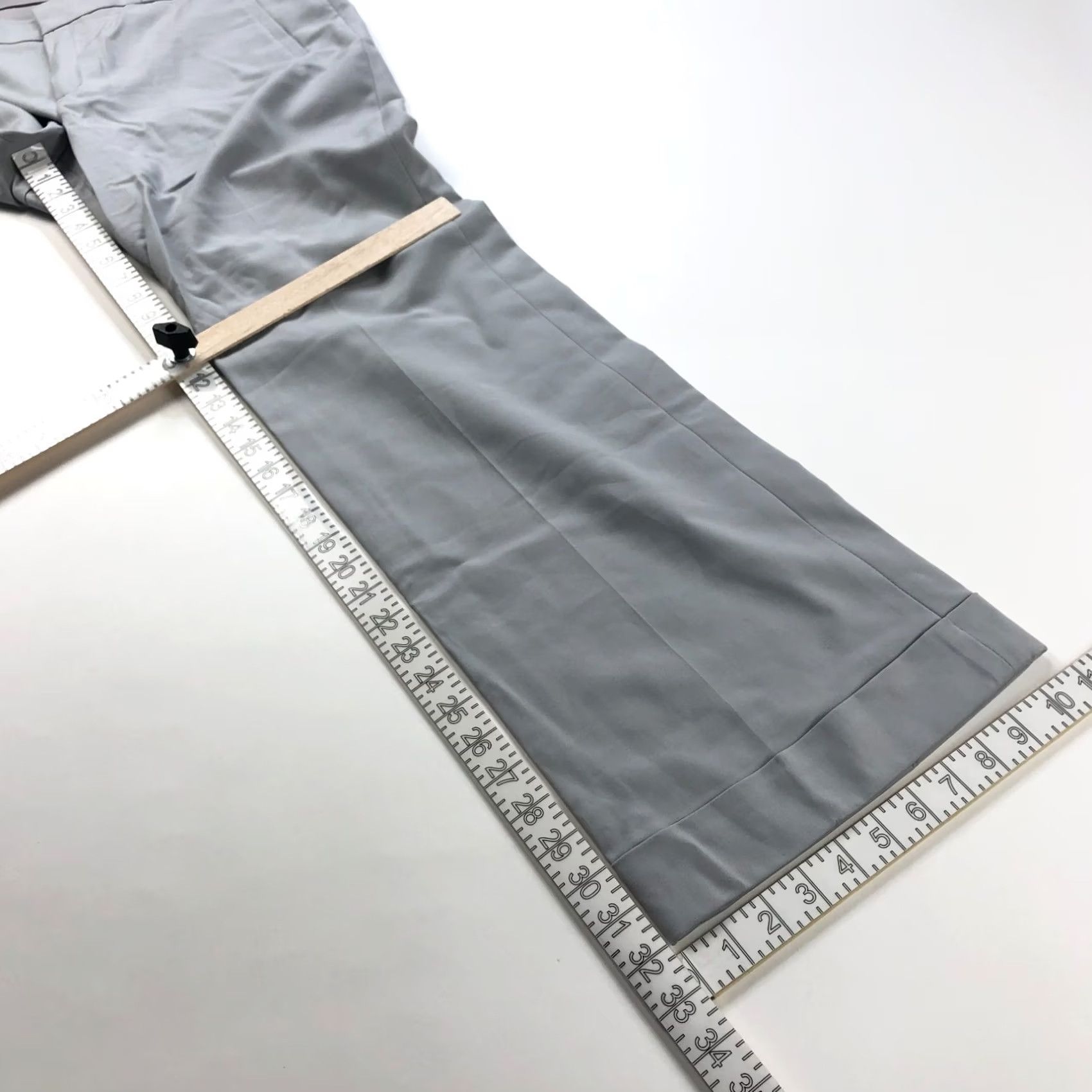 Banana Republic Banana Republic Martin Fit 14 (Fit 36W 32L) Mid Rise Cotton Dress Pants Gray Size 36" / US 14 / IT 50 - 4 Thumbnail