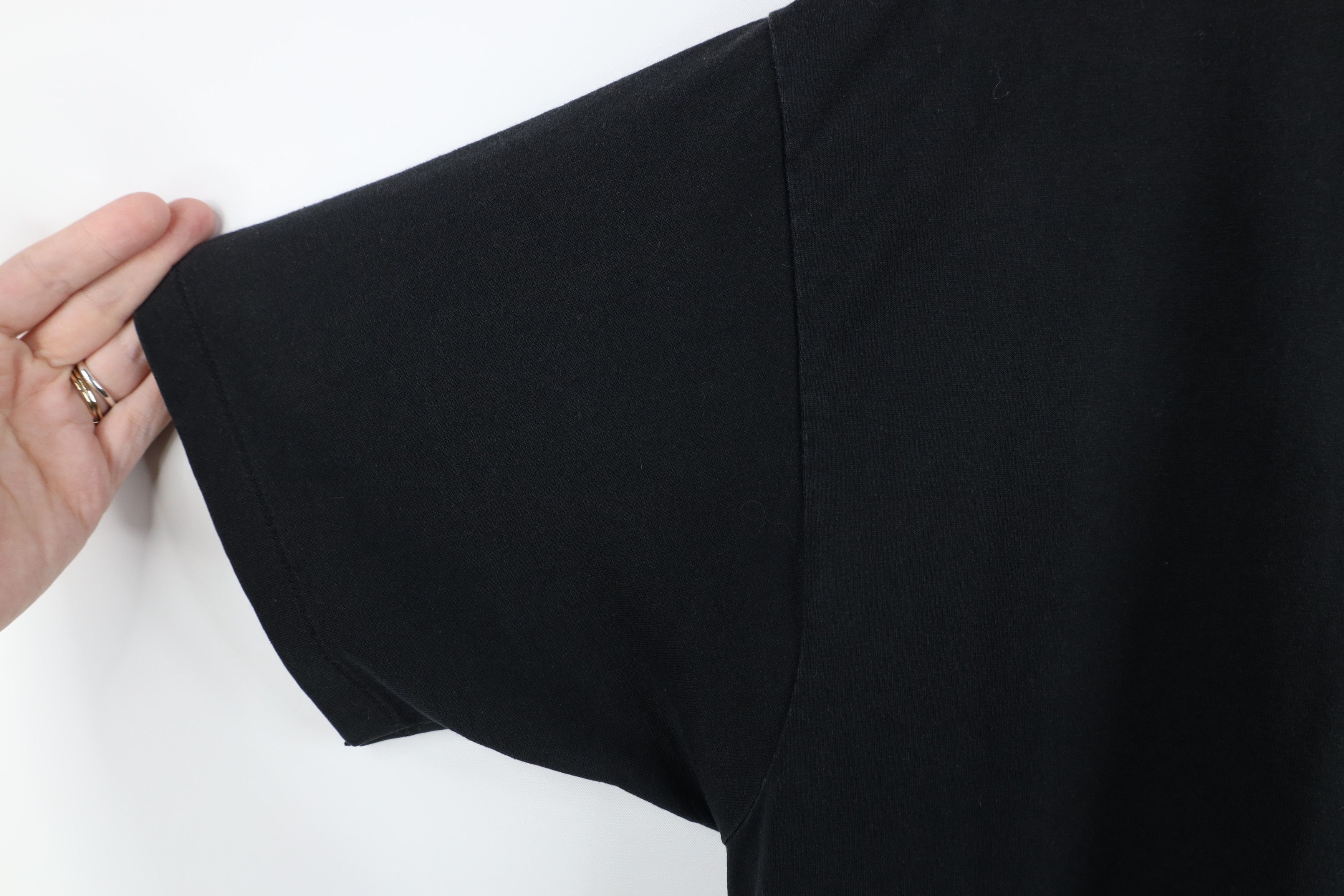 Hanes Vintage 80s 90s Hanes Blank Short Sleeve T-Shirt Black USA Size US XL / EU 56 / 4 - 8 Thumbnail