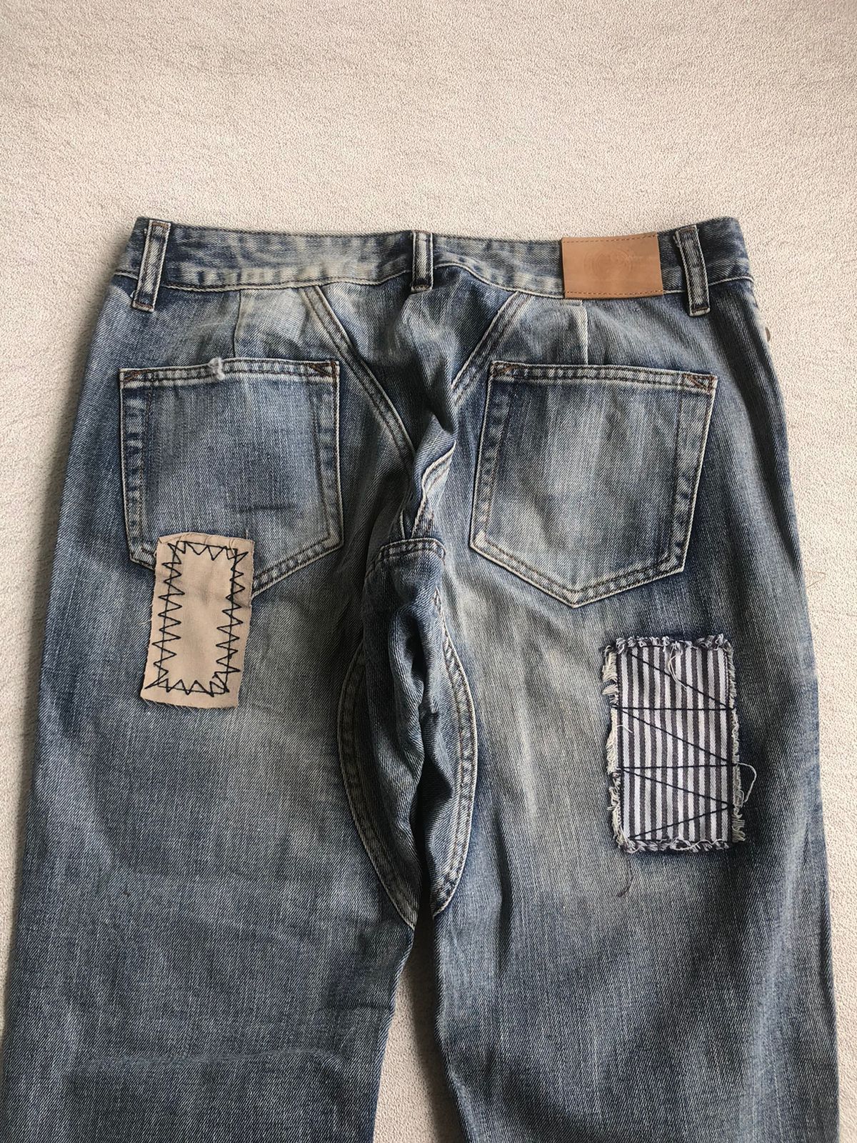 Japanese Brand FDMTL Elf sack patchwork denim Size US 31 - 8 Thumbnail