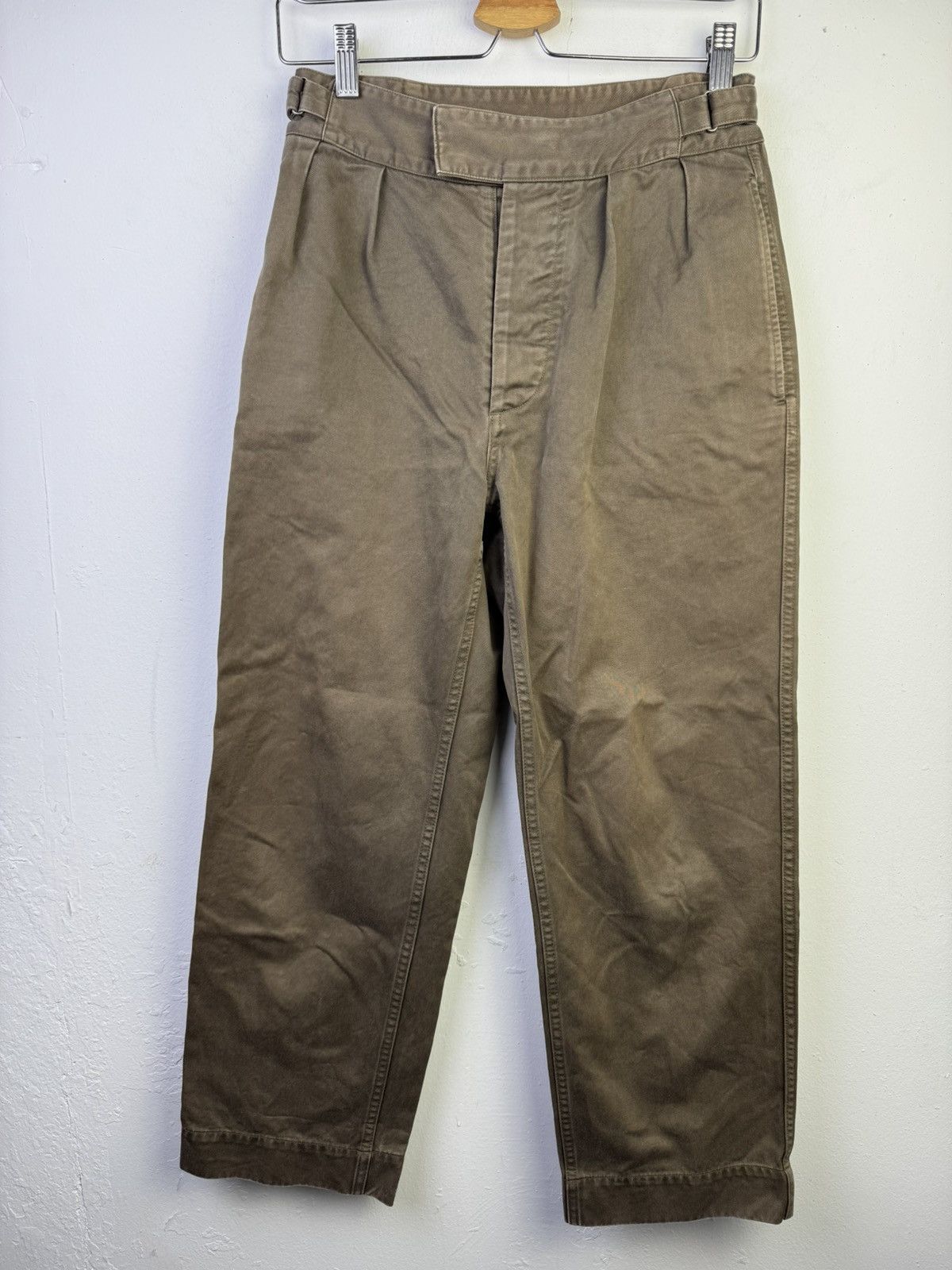 Margaret Howell Margaret Howell MHL Khaki Olive Chino Pant Size US 28 / EU 44 - 1 Thumbnail