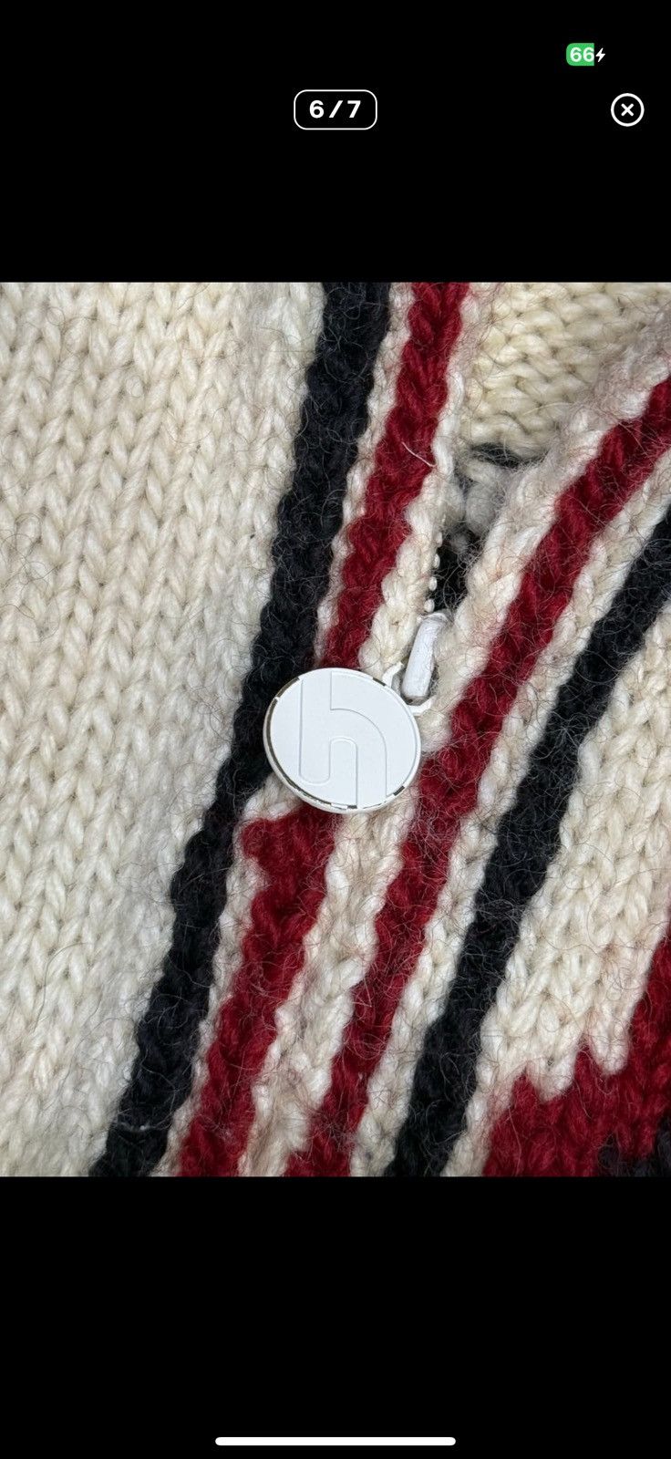 Hysteric Glamour 90s Hysteric Glamour wool cowichan knit zip up Size M / US 6-8 / IT 42-44 - 6 Thumbnail