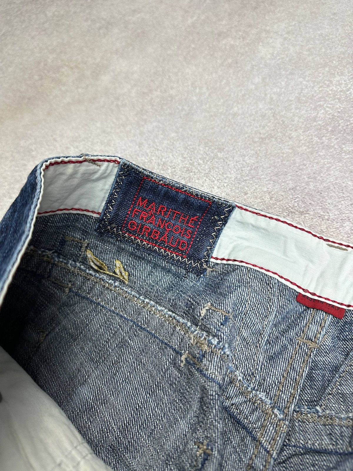 Marithe + Francois Girbaud Vintage MFG Marithe Francois Girbraud Womans Flared Jeans 29 Size 29" - 8 Thumbnail
