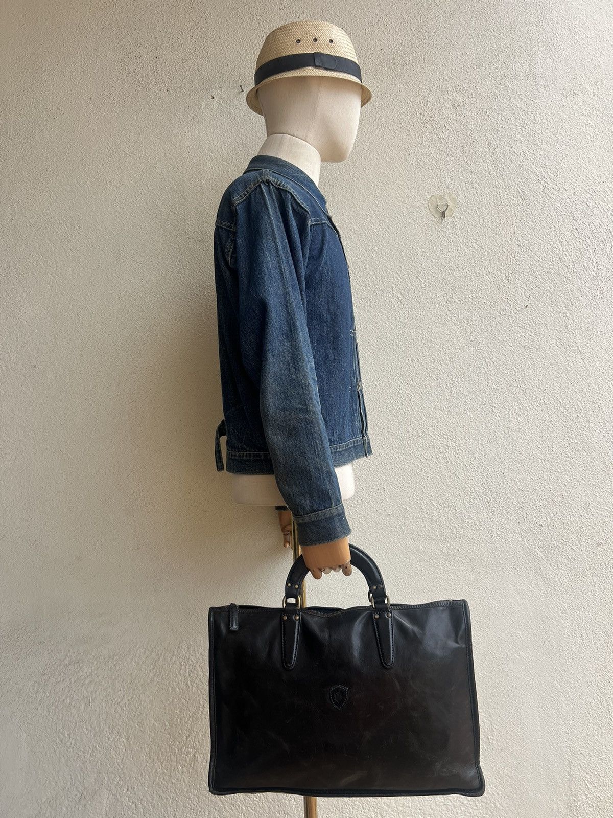 Felisi Felisi Distressed Scratches Patina Leather Bag Size ONE SIZE - 4 Thumbnail