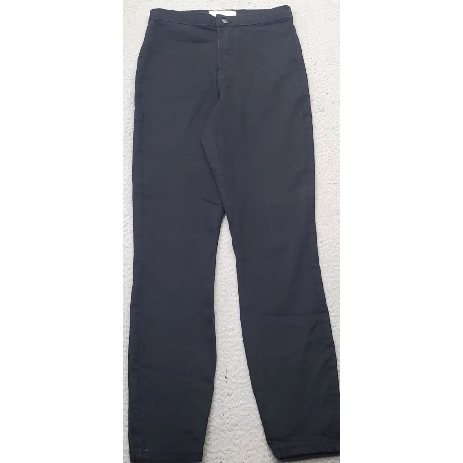 Denime New York Laundry Jeans Womens Size 5 Black Denim Cotton Flat Front Stretch Skinny Leg Jeans Size 27" / US 4 / IT 40 - 2 Thumbnail