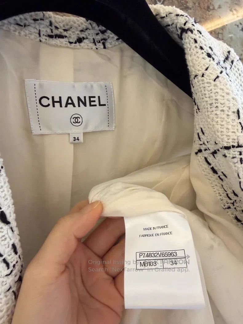 Chanel Chanel Flower show white plaid lace suit Size XXS / US 00 / IT 34 - 3 Thumbnail