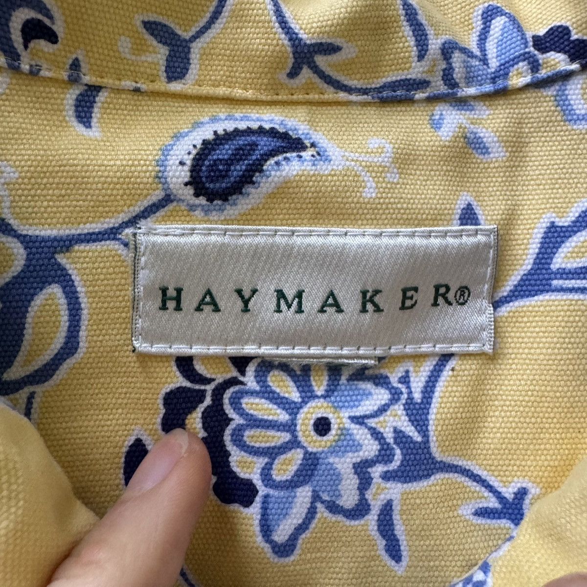 Other Vintage Haymaker Cotton Floral Shirt Jacket Size L / US 10 / IT 46 - 6 Thumbnail