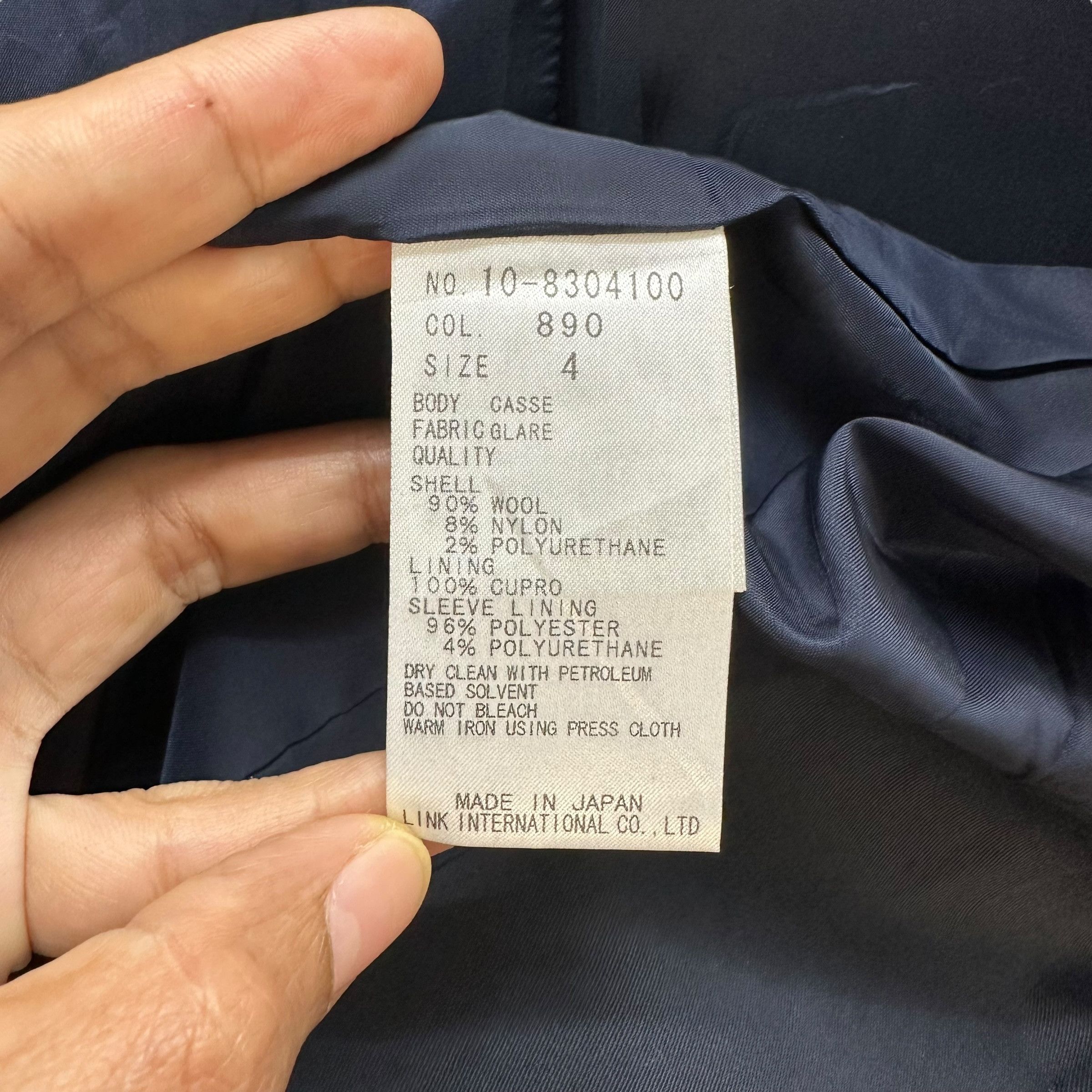 Theory THEORY Single Button Blazer Japan Suit Jacket #A70-1715 Size S / US 4 / IT 40 - 8 Thumbnail