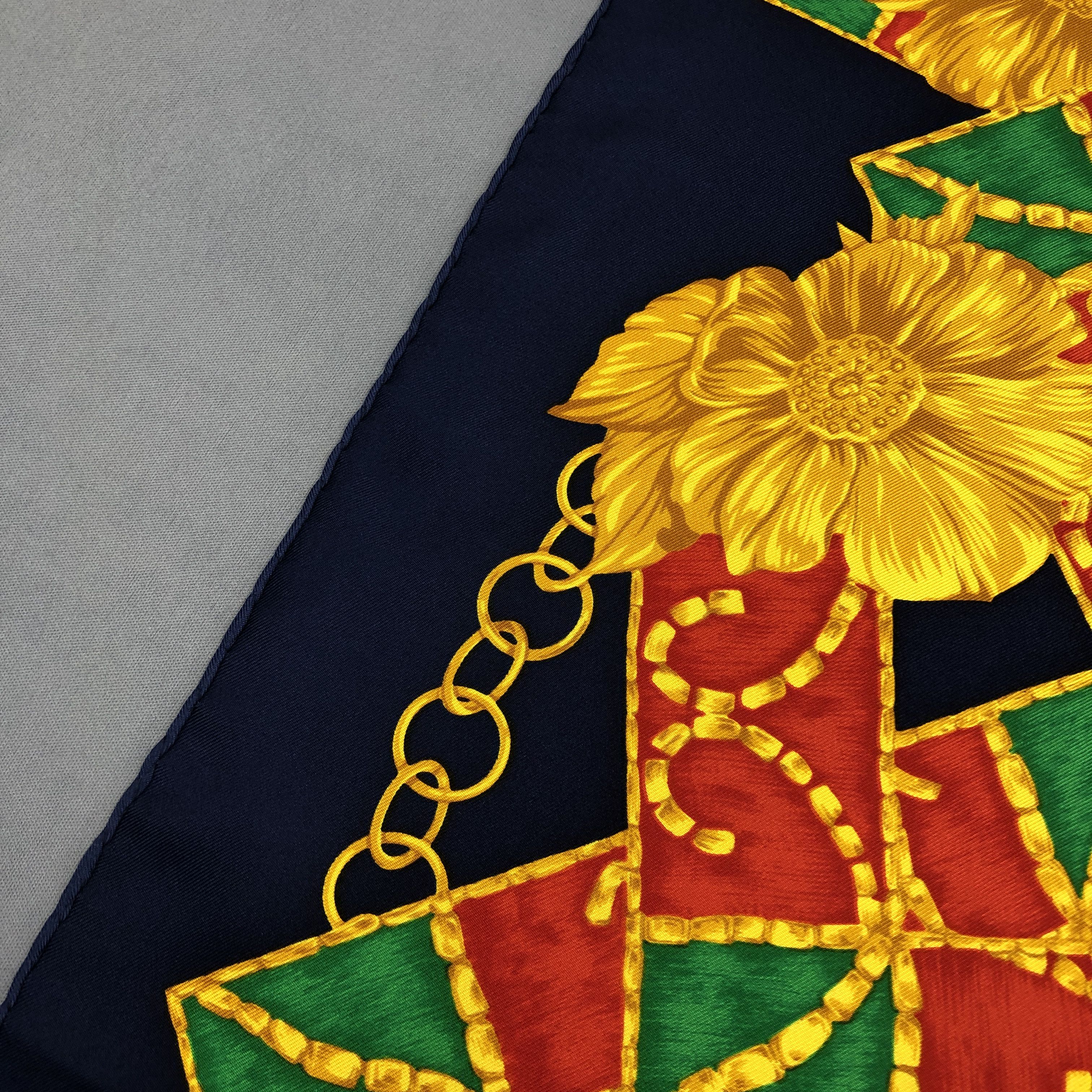 Nina Ricci × Vintage Vintage Nina Ricci SILK Scarf Twill Stole Wraps Scarves Size ONE SIZE - 12 Thumbnail