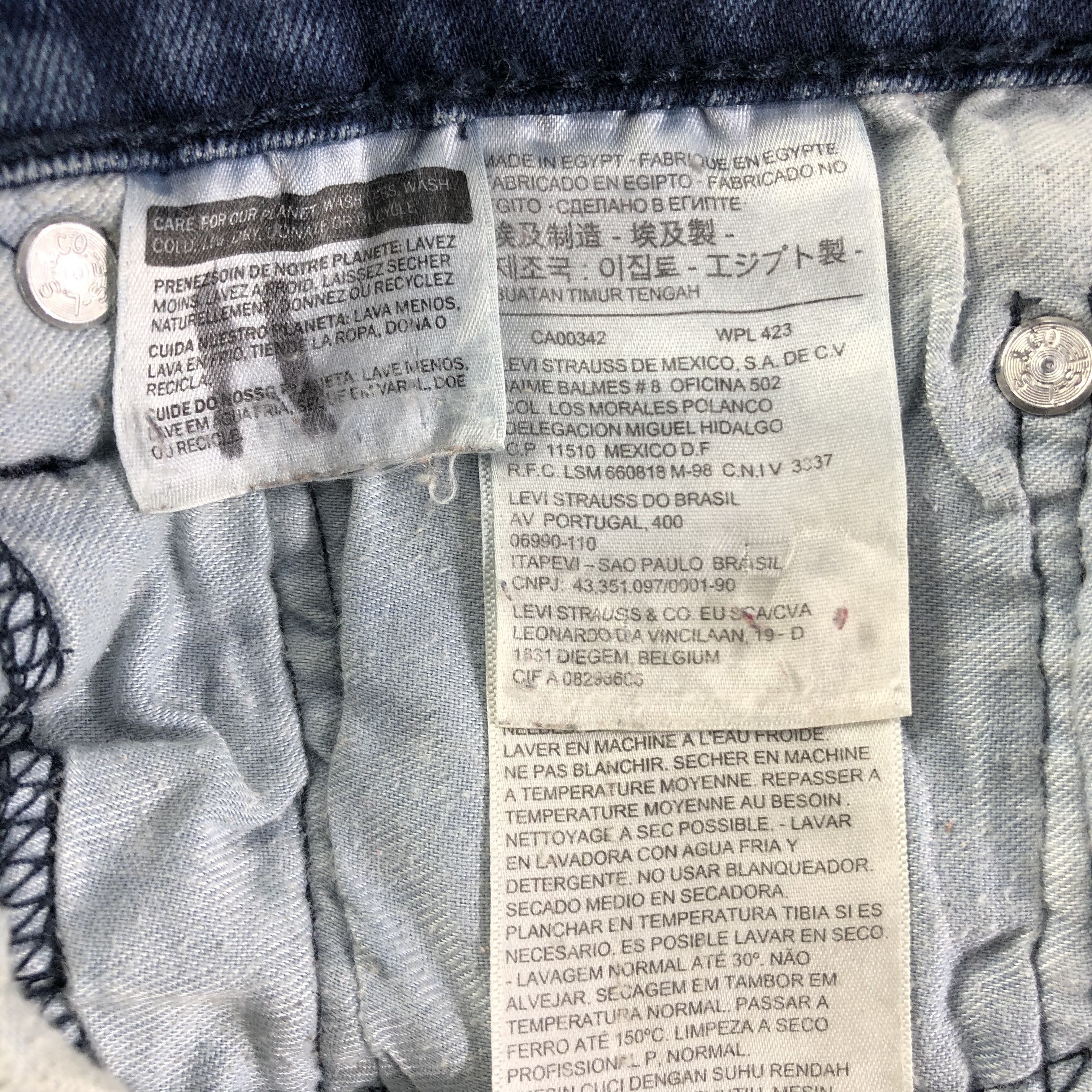 Levi's Vintage Blue Wash Levis 511 Jeans-J3000 Size US 34 / EU 50 - 9 Thumbnail