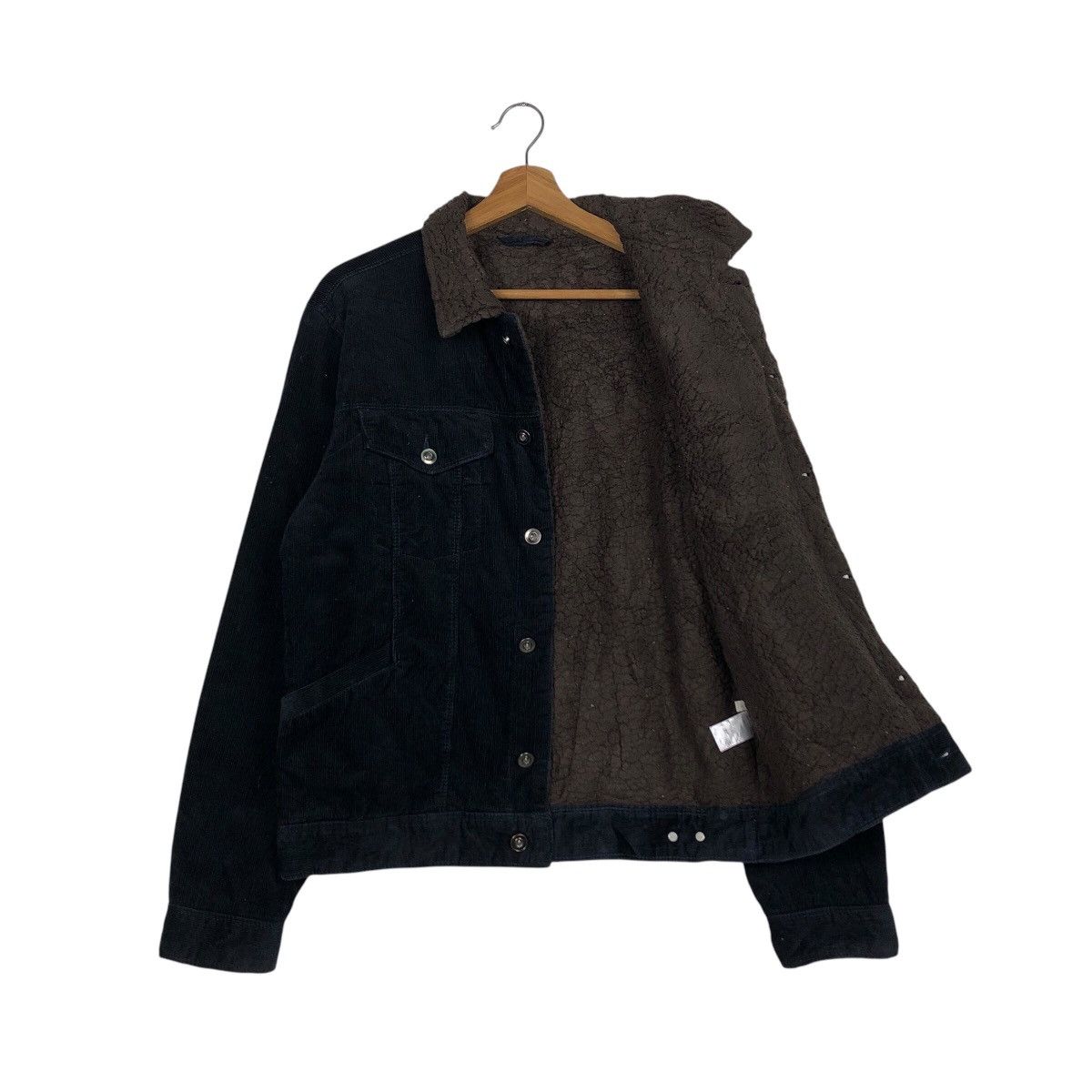 Japanese Brand 📌Vtg Trucker Corduroy Jacket Unknown Blanket Issey Miyake Size US L / EU 52-54 / 3 - 12 Thumbnail