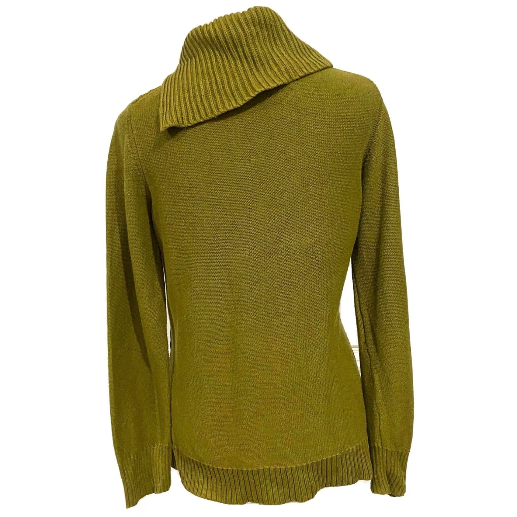 Coldwater Creek VINTAGE? No — Coldwater Creek Women’s Sweater Cable Knit Cowl Neck Green XS 4-6 Winter Fall Pullover Knitted Knit Cotton Blend Classic Mens? Size XS / US 0-2 / IT 36-38 - 4 Thumbnail