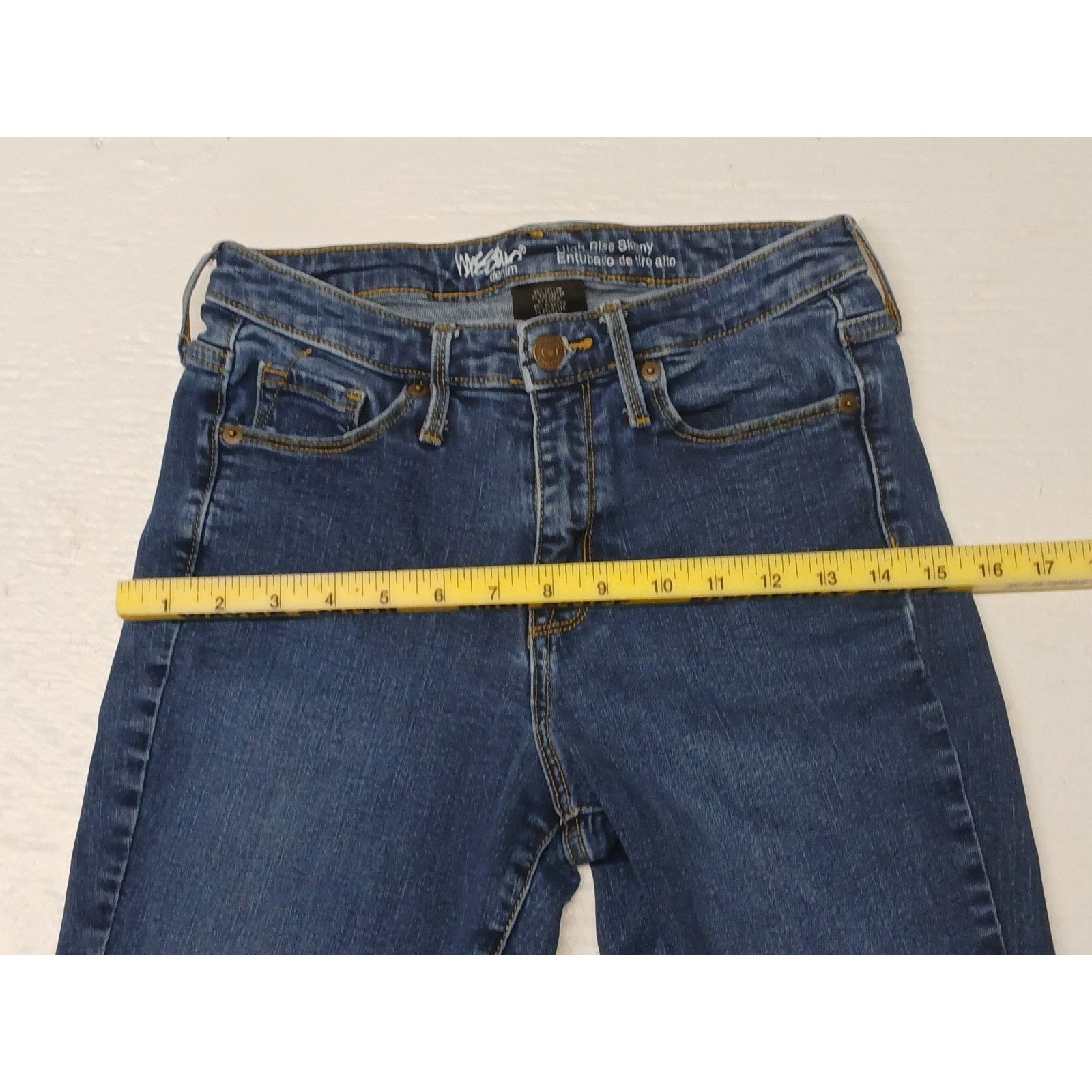 Mossimo Mossimo Denim High Rise Skinny (6R) Power Stretch Jeans Size 28" / US 6 / IT 42 - 5 Thumbnail