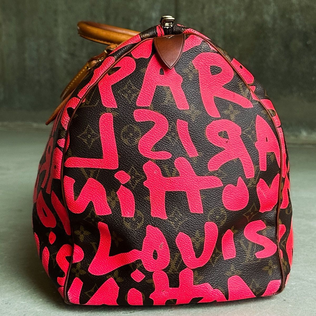 Louis Vuitton × Stephen Sprouse LV Stephen Sprouse Monogram Graffiti Keepall 50 Duffle Bag Size ONE SIZE - 6 Thumbnail