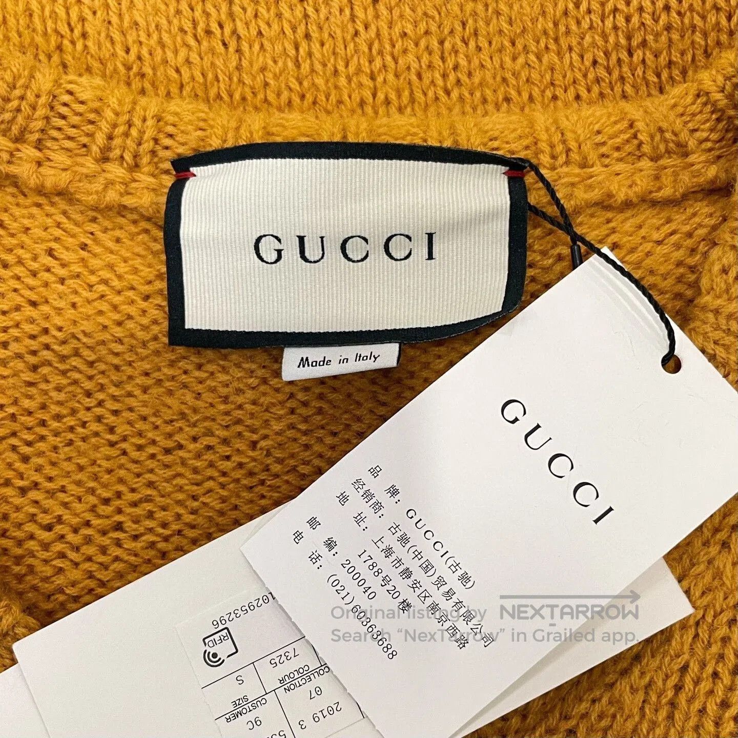 Gucci gucci yellow knitted v. Size US M / EU 48-50 / 2 - 5 Thumbnail