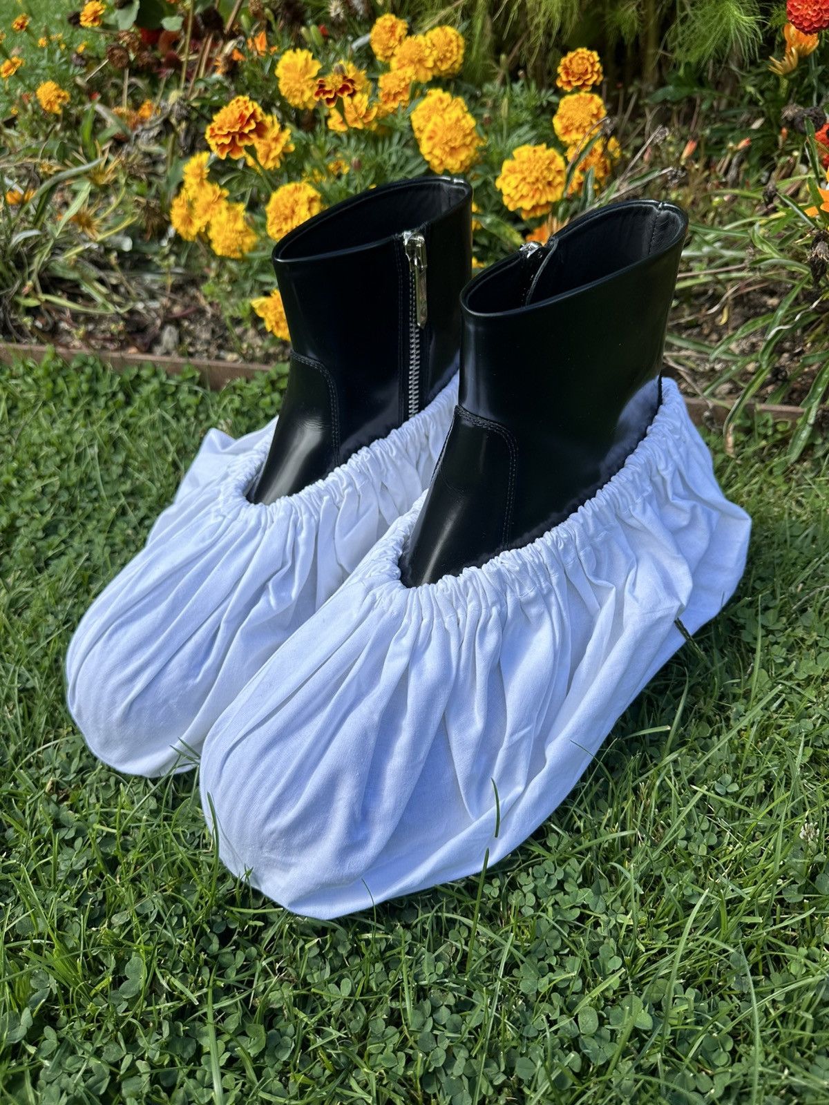 Calvin Klein 205W39NYC × Raf Simons Calvin Klein 205W39NYC Black Patent Deicine Boots Size US 11 / EU 44 - 10 Thumbnail