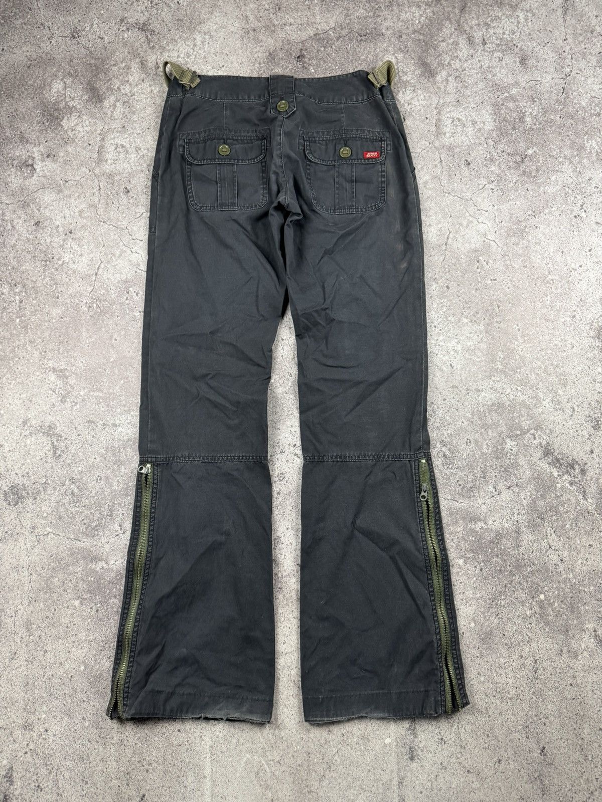 Miss Sixty Miss Sixty Vintage Y2K Flared Cargo Front Pockets Pants fade Size 29" - 8 Thumbnail