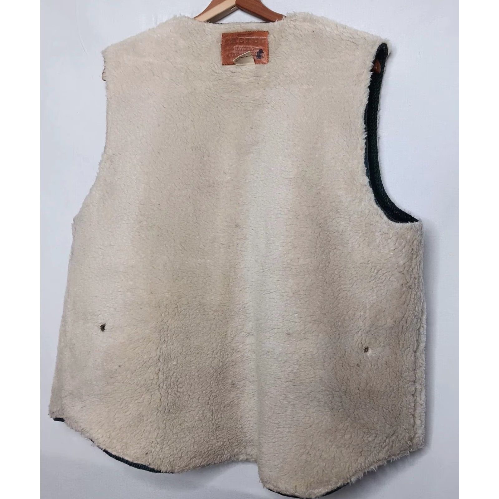 Vintage VINTAGE Cactus Wool Blend Vest Men Medium Green Plaid Faux Sherpa Lined Workwear Outdoors Fall Winter Size US M / EU 48-50 / 2 - 3 Thumbnail