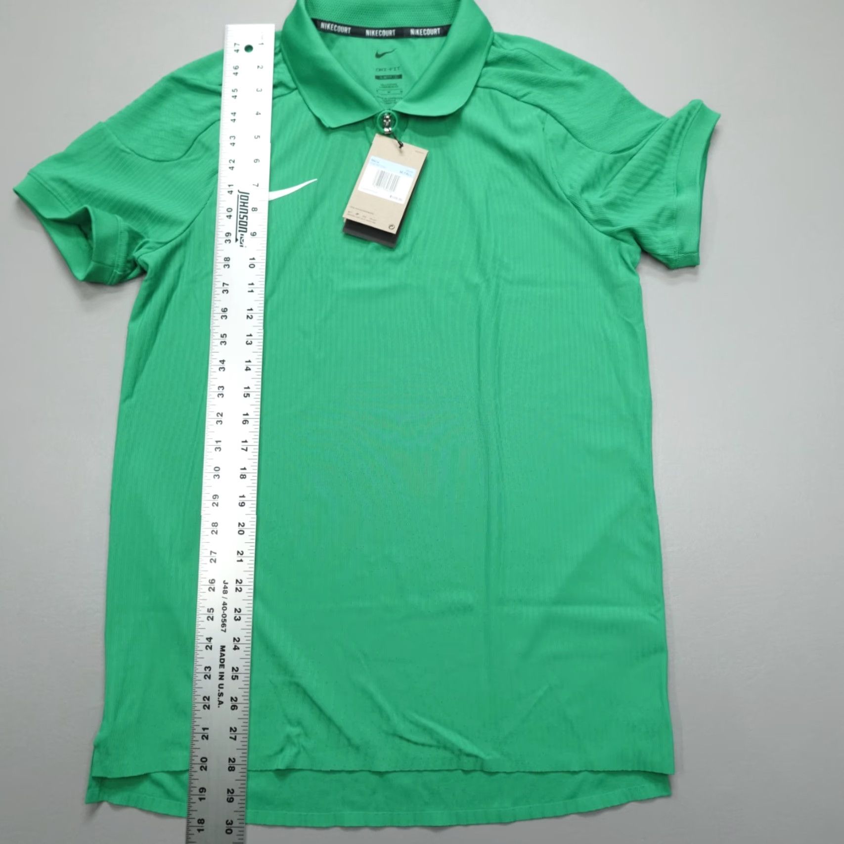 Nike Nike Court Slam ADV 1/4 Zip Tennis Polo Men MT Green Nike Court Slam ADV Polo 1/4 Zip Slim Fit Big & Tall MT Mens Green Polo Sports Tennis Size US M / EU 48-50 / 2 - 7 Thumbnail