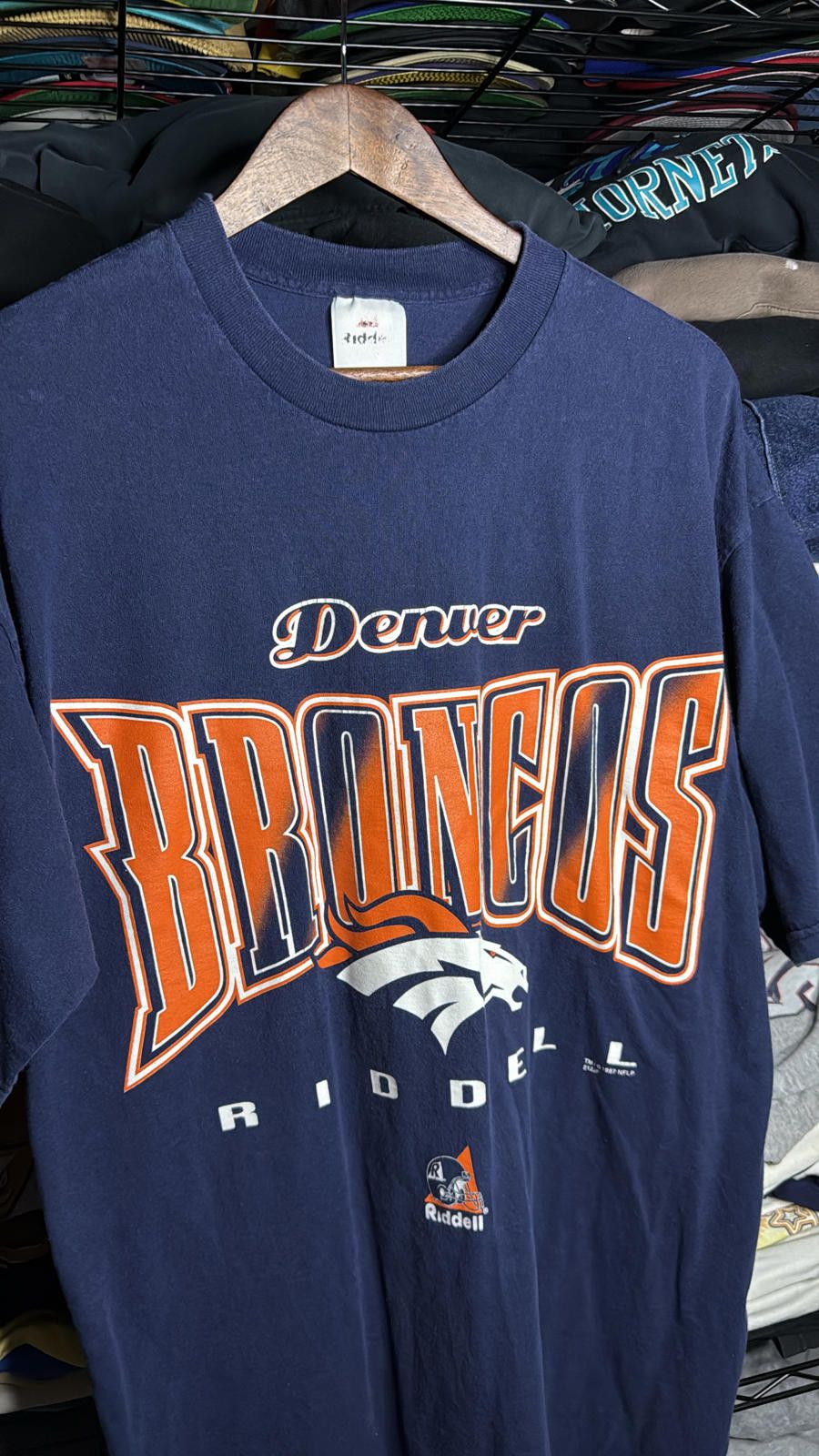 Riddell Vintage Denver Broncos Riddell T-Shirt Size US XL / EU 56 / 4 - 2 Thumbnail