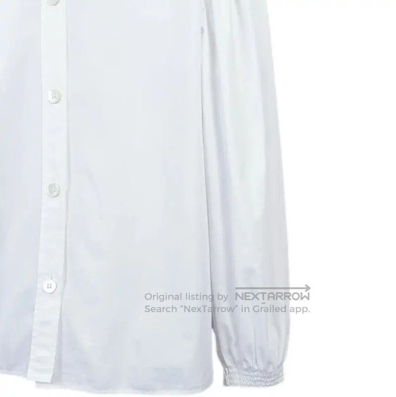 Miu Miu Miu Miu White Cotton Long Sleeve Shirt . Size S / US 4 / IT 40 - 3 Thumbnail