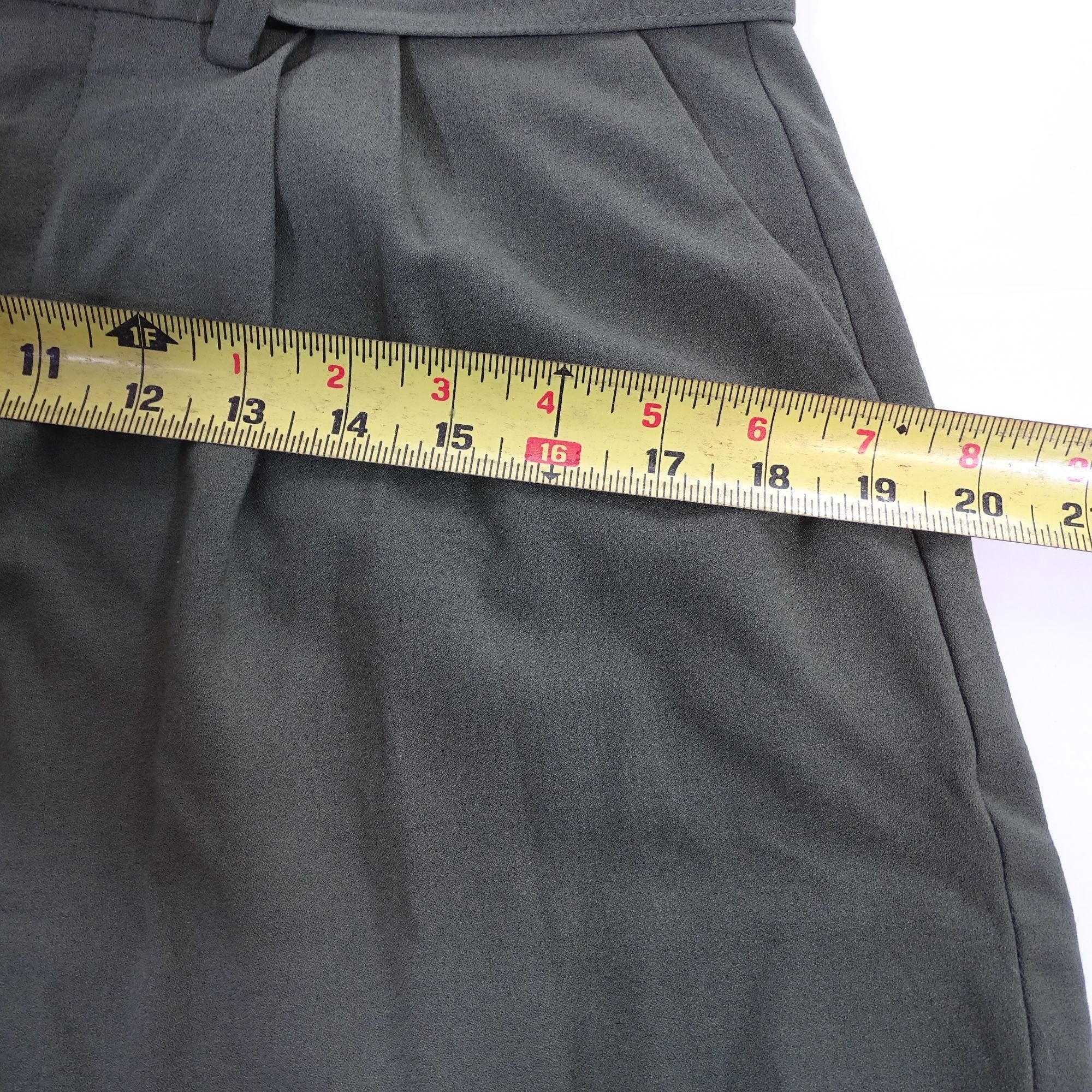 Banana Republic Banana Republic Green High Waisted Belted Pleated Size 4 Size 27" / US 4 / IT 40 - 9 Thumbnail