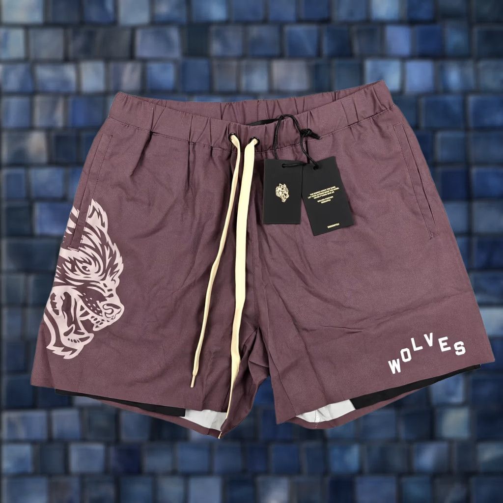 Darc Sport Darc Sport Compression Shorts Mens M Purple Pyramid V2 Wolves Lined New Size US 31 - 1 Thumbnail