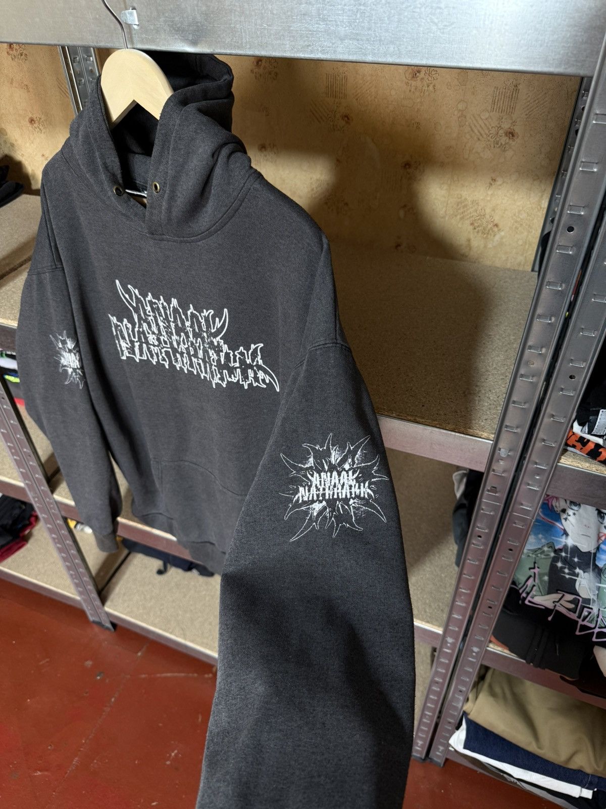 Band Tees × Vintage Vintage 90’s ANAAL NATHRAKH Black Metal Rock Hoodie Y2K Hype Size US XXL / EU 58 / 5 - 7 Thumbnail