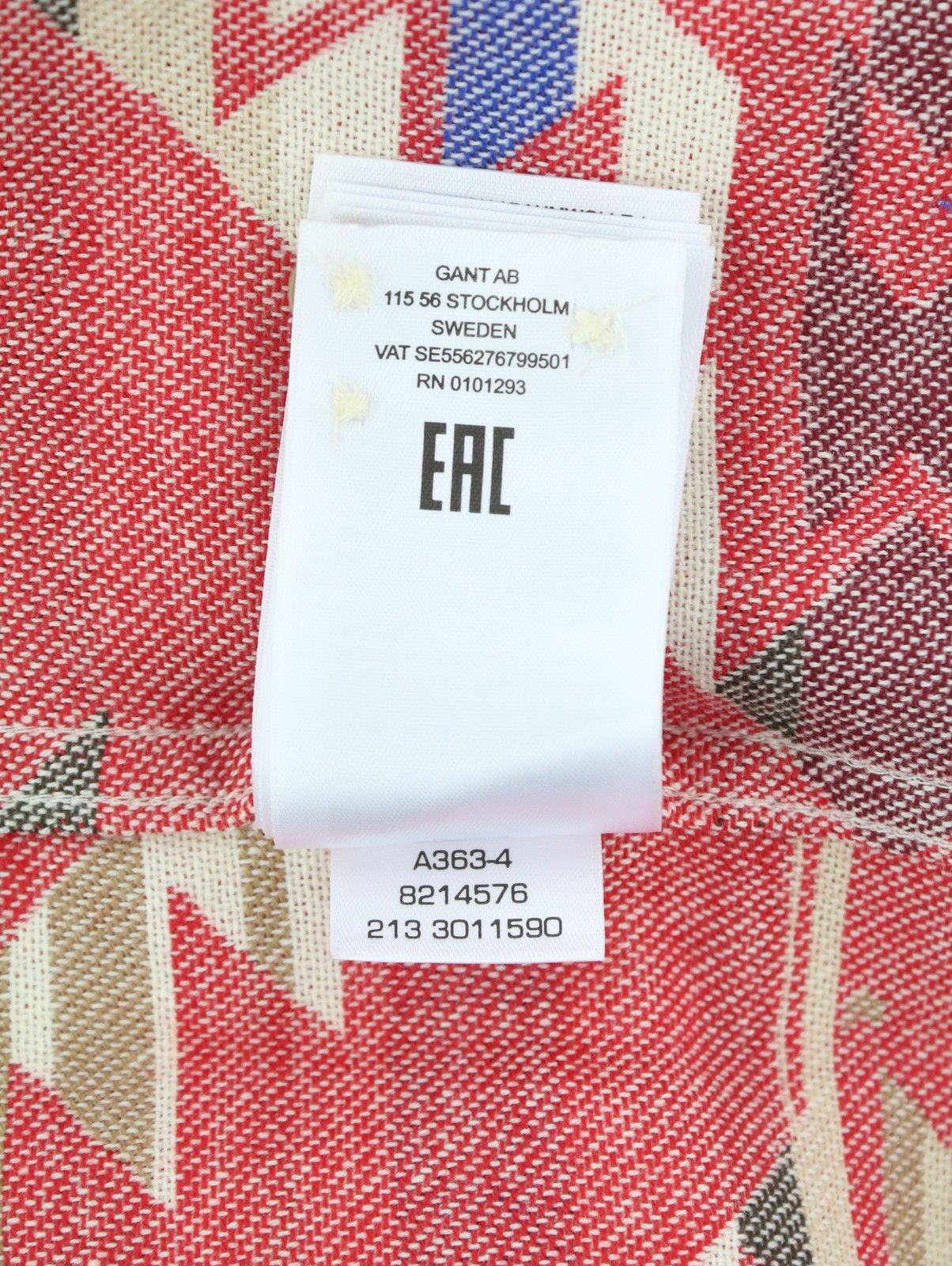 Gant REG GEOMETRIC JACQUARD TOWN M Equestrian Red 87510 Size US M / EU 48-50 / 2 - 10 Thumbnail