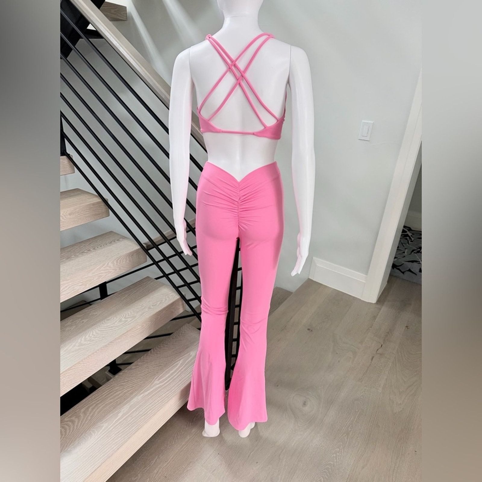 Other Pink Athletic Gym Casual Lounge Activewear Matching Set S Size 26" / US 2 / IT 38 - 7 Thumbnail
