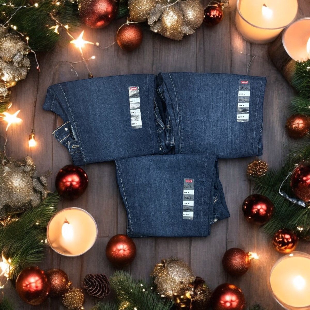 Levi's Levi's Trendy Plus Size Classic Straight Leg size 22W M Size 22" - 7 Thumbnail