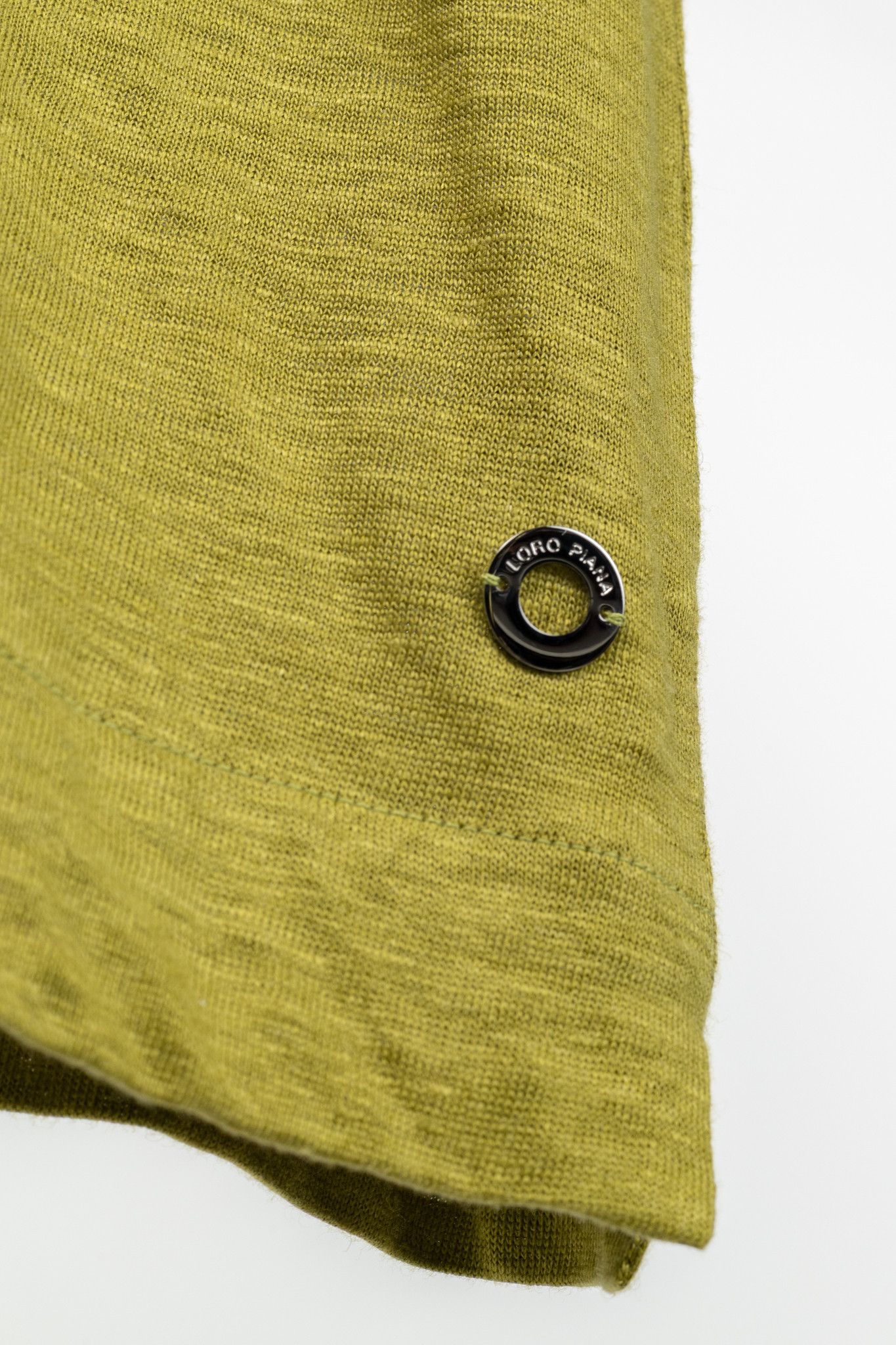 Loro Piana Loro Piana Green Linen Short-Sleeve T-Shirt Size M / US 6-8 / IT 42-44 - 6 Thumbnail