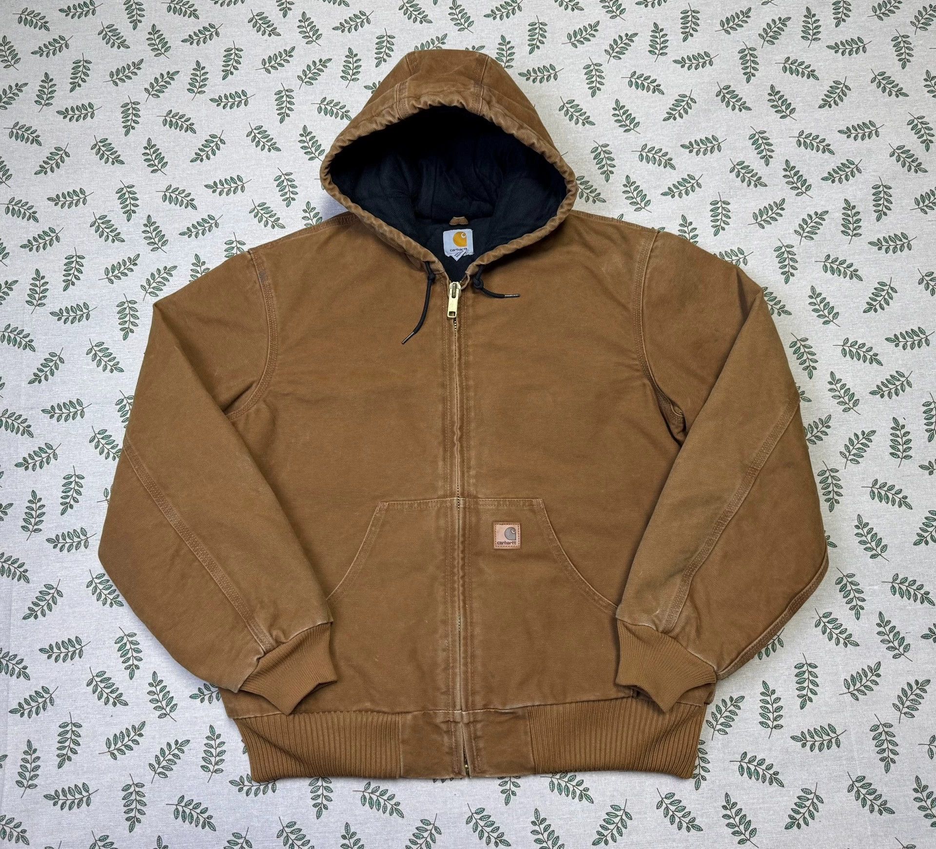 Carhartt Vintage Carhartt Main Line J130 Brown M Hooded Work Jacket Size US M / EU 48-50 / 2 - 2 Thumbnail