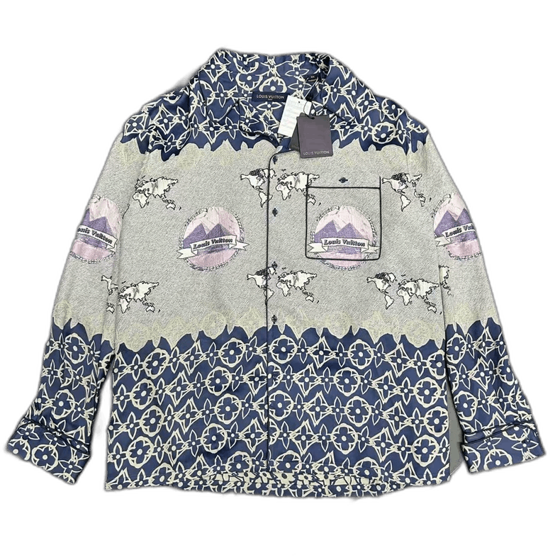 Louis Vuitton Louis Vuitton Long Sleeve Shirt with Logo Size US XXL / EU 58 / 5 - 1 Thumbnail